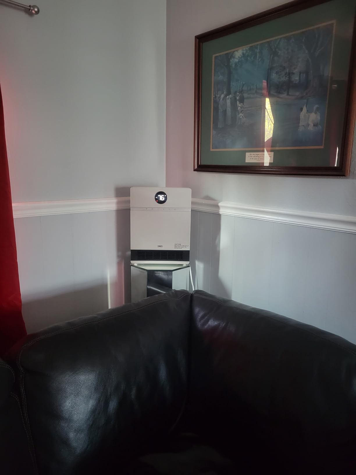 DREO Smart Wall Heater, IP24 Easy-mounted PTC Space Heater for Indoor Use, 30° Oscillation, Adjustable Thermostat, Remote Control, Works with Alexa, 24H Timer, Electric Heater for Bedroom, Office customer photo 2