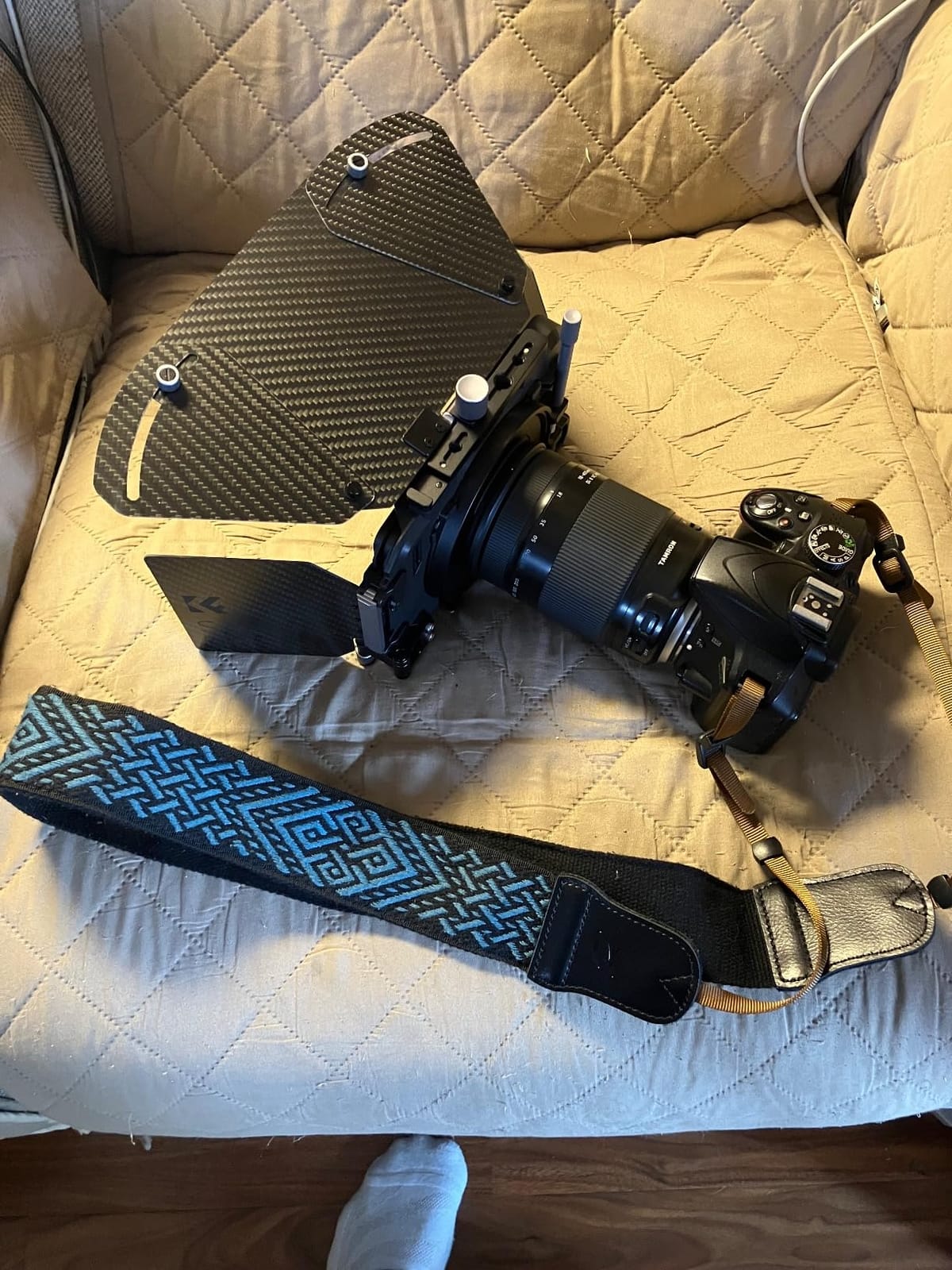 K&F CONCEPT Matte Box with Top Flag Side Wings & Portable Case & Rings | Matte Box with Carbon Fiber Top Flag Side Wings & Square Filters Trays & Portable Case, for 67/72/77/82/95mm Lenses-FM704 customer photo 1