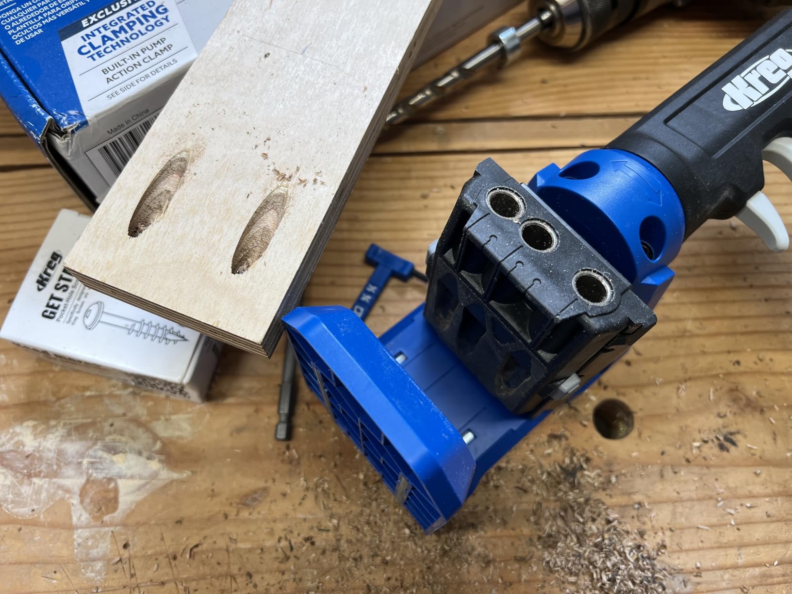 Kreg Pocket-Hole Jig KPHJ520PRO2 - Premium Carpentry & Woodworking Tool - For Materials 1/2-1 1/2 Inches Thick customer photo 1