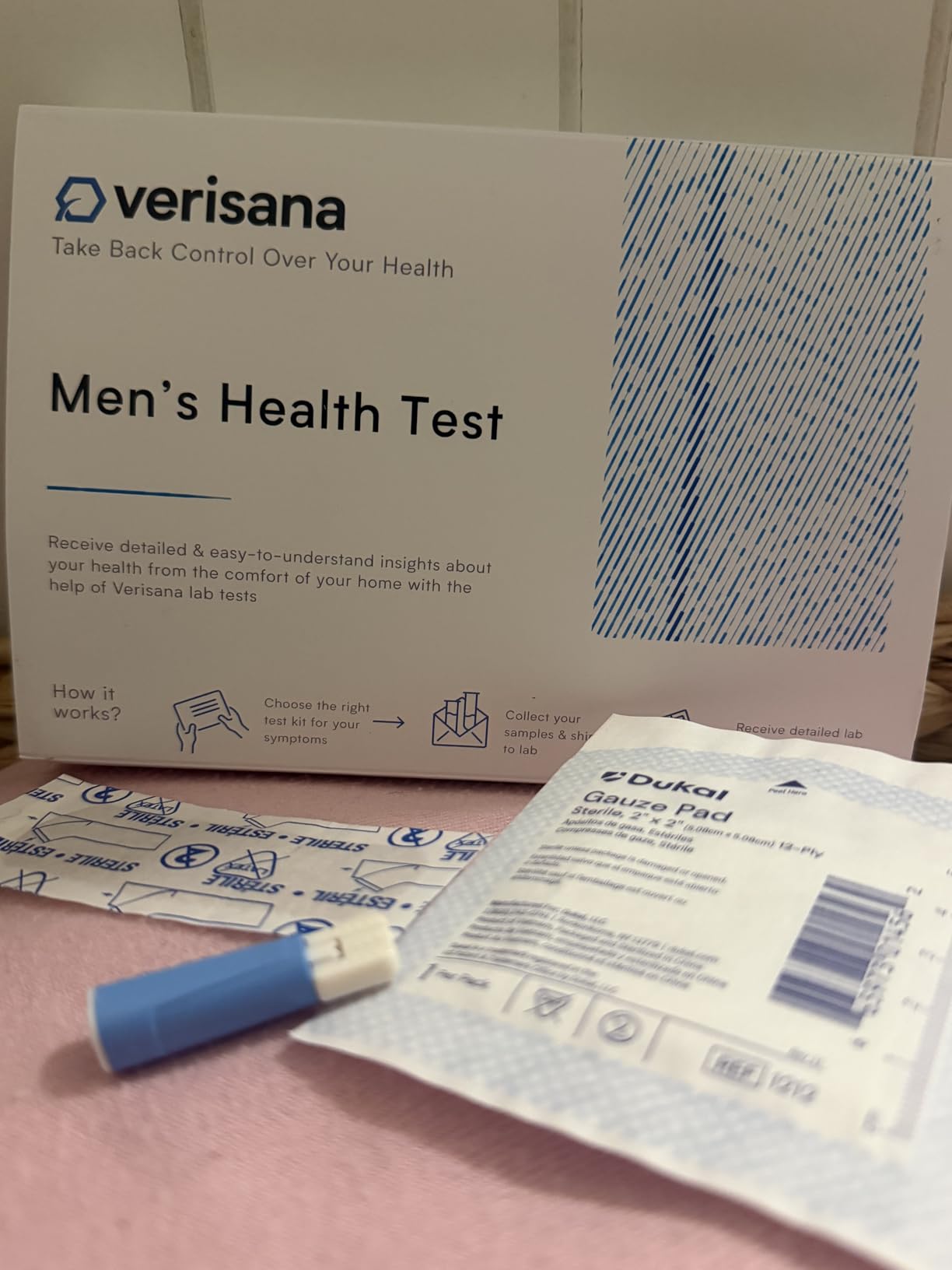 Men's Health Test - Comprehensive Home Testing Kit - 10 Important Health Markers - CLIA Certified Lab Analysis - Verisana customer photo 1