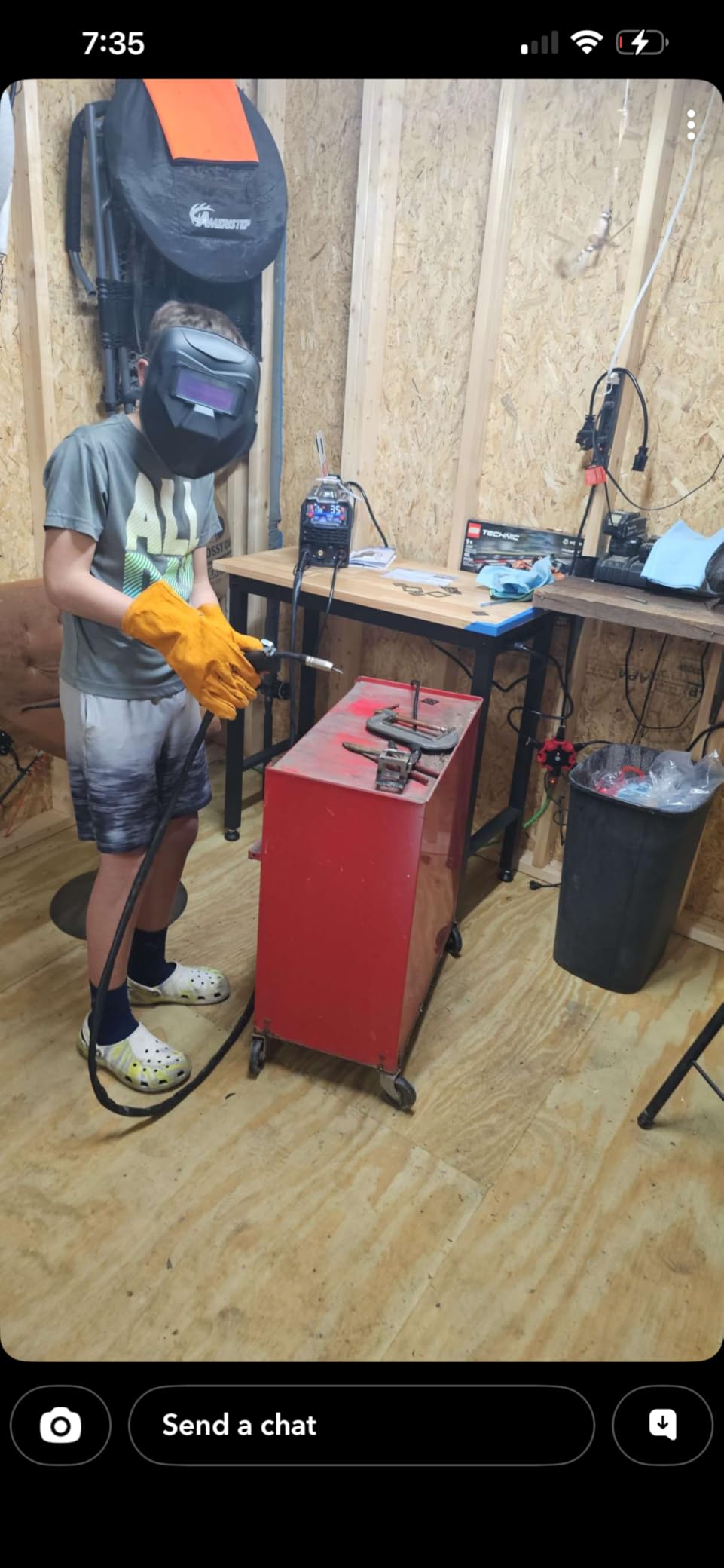 ANDELI 110V/220V MIG Welder 135A, PULSE Flux Core/Lift TIG/Stick 4-in-1 customer photo 2