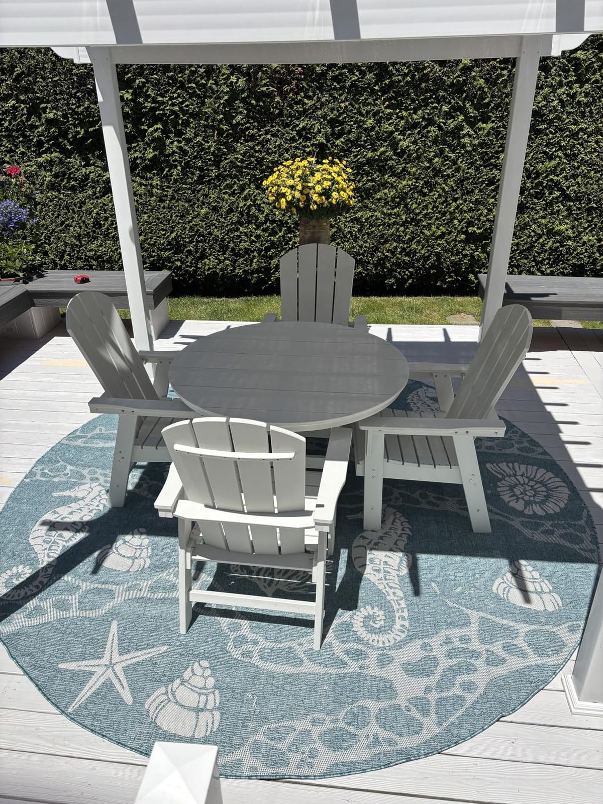 SERWALL 5-Piece Patio Dining Set, 45