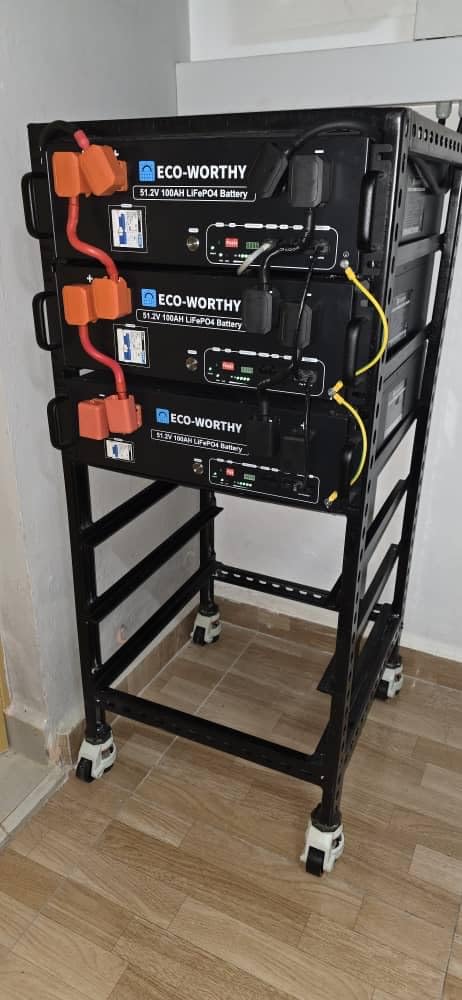 ECO-WORTHY Cubix100 48V 100Ah LiFePO4 Lithium UL9540 Server Rack Battery | UL9540A & UL1973 & CEC Listed, Support Bluetooth & WiFi, 5120Wh Energy Storage System for Emergency, Home Backup Power, Off-Grid customer photo 1