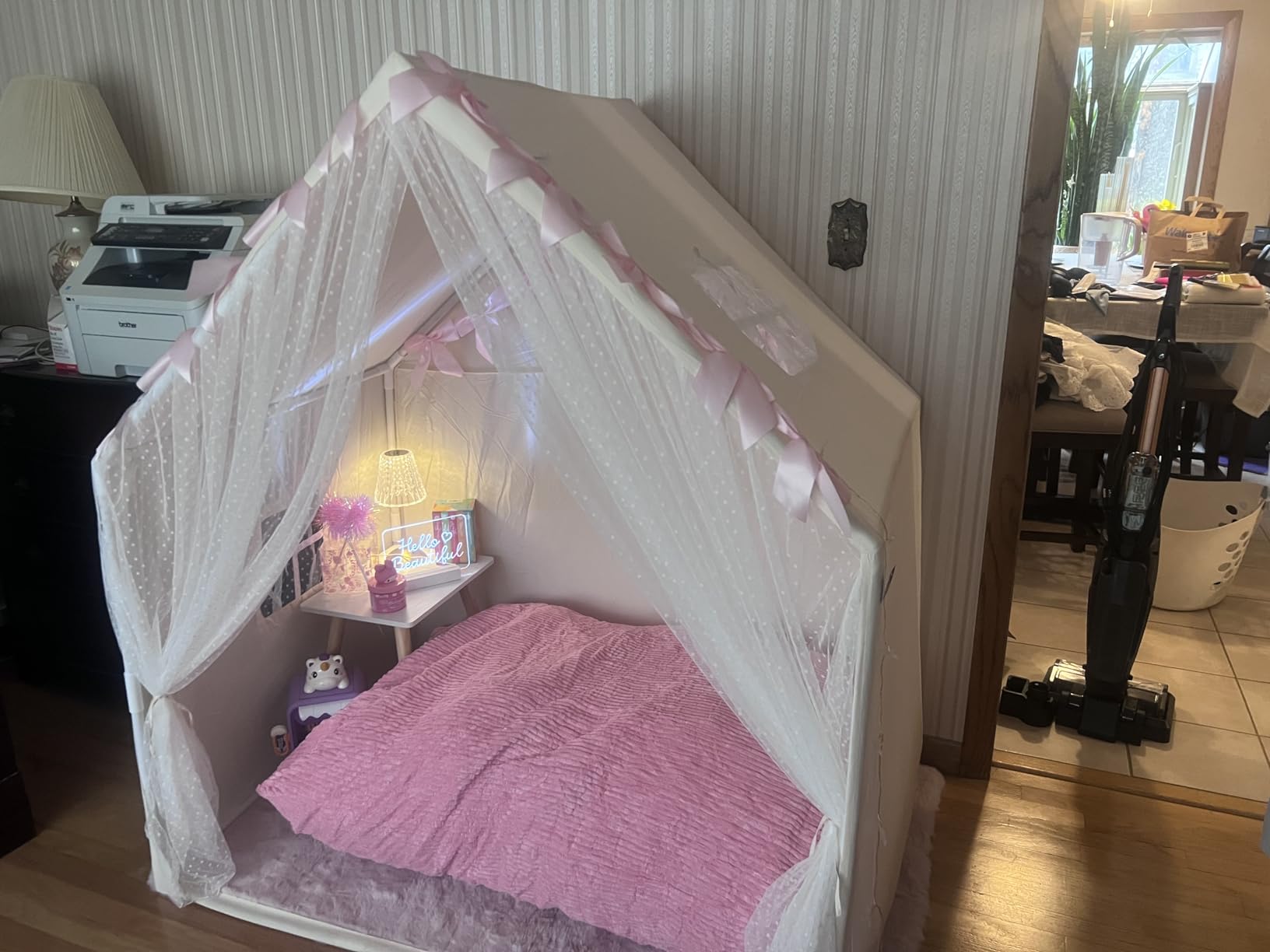 Tiny Land Kids Play Tent with Mat, Indoor Playhouse, 52