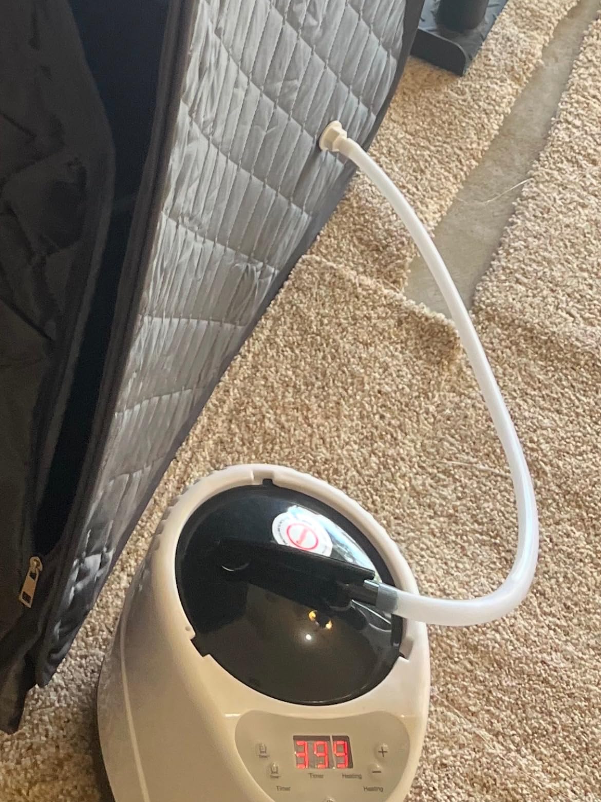 3L Sauna Steamer, Fcc Certified 3L & 1200W Steam Generator, Sauna Steamer Machine with Remote Control, Portable Sauna Steamer with Sturdy Lid And Explosion-Proof Interior, White customer photo 2