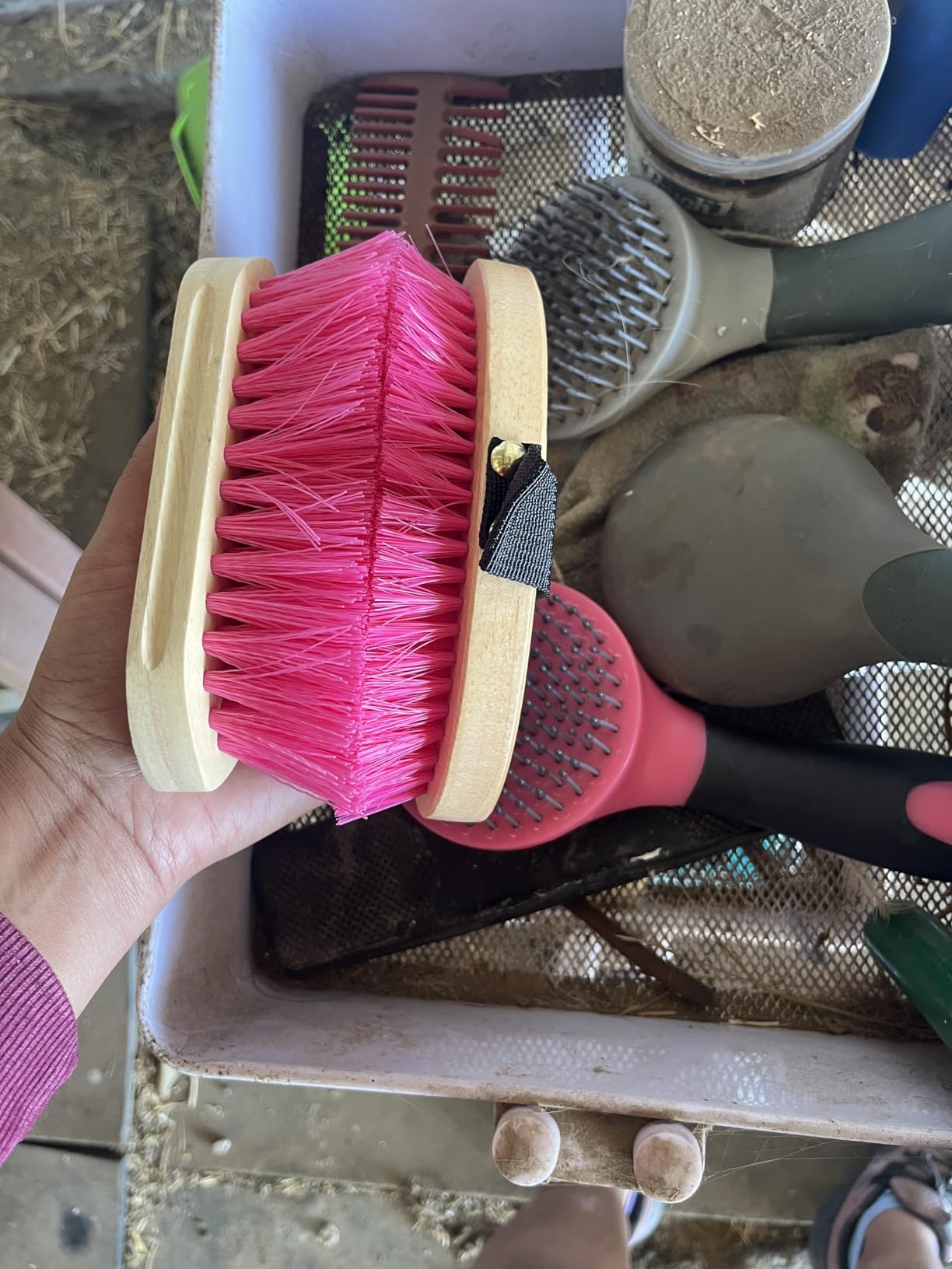 Horse Grooming Kit 13 Piece, Horse Brushes for Grooming Supplies Set with Organizer Bag, Horse Brush & Curry Comb for Effective Cleaning, Gift for Horses Riders Beginners customer photo 2