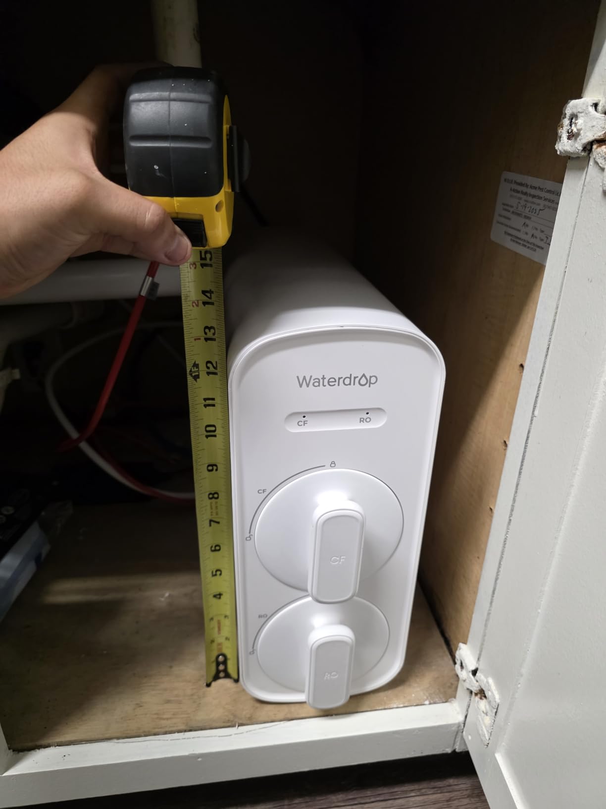 Waterdrop G5P500A Reverse Osmosis System, 8-Stage RO Filtration, Alkaline. | NSF/ANSI 58 & 372 Certified, Alkaline Mineral pH+, Tankless RO Water Filter, 500 GPD, 2:1 Pure to Drain, Reduce TDS customer photo 2