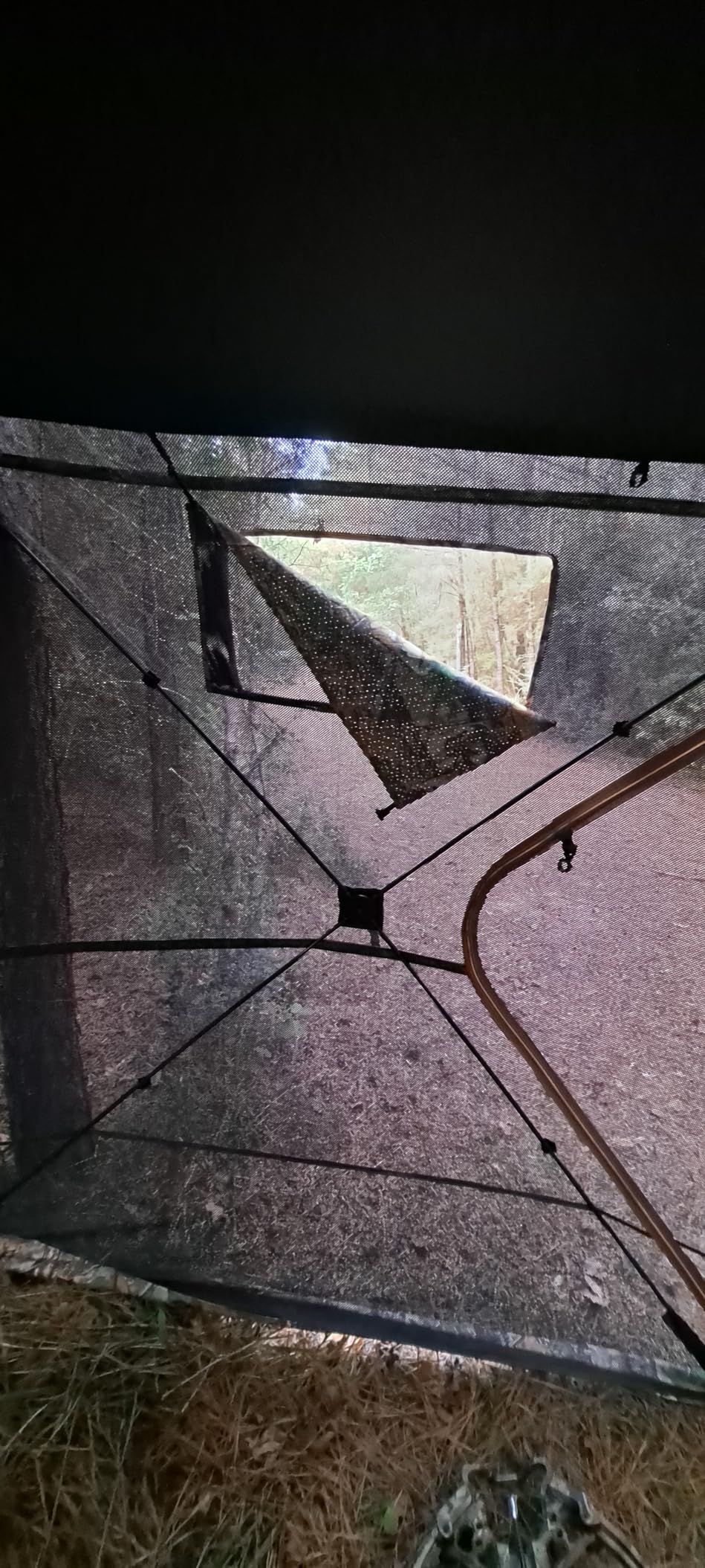 360 Degree See Through Pop Up Hunting Blind, 1-2 & 3-4 Person | Ground Blind for Deer and Turkey, with Single/Double Doors, Mud Flap and Portable Carry Bag customer photo 1