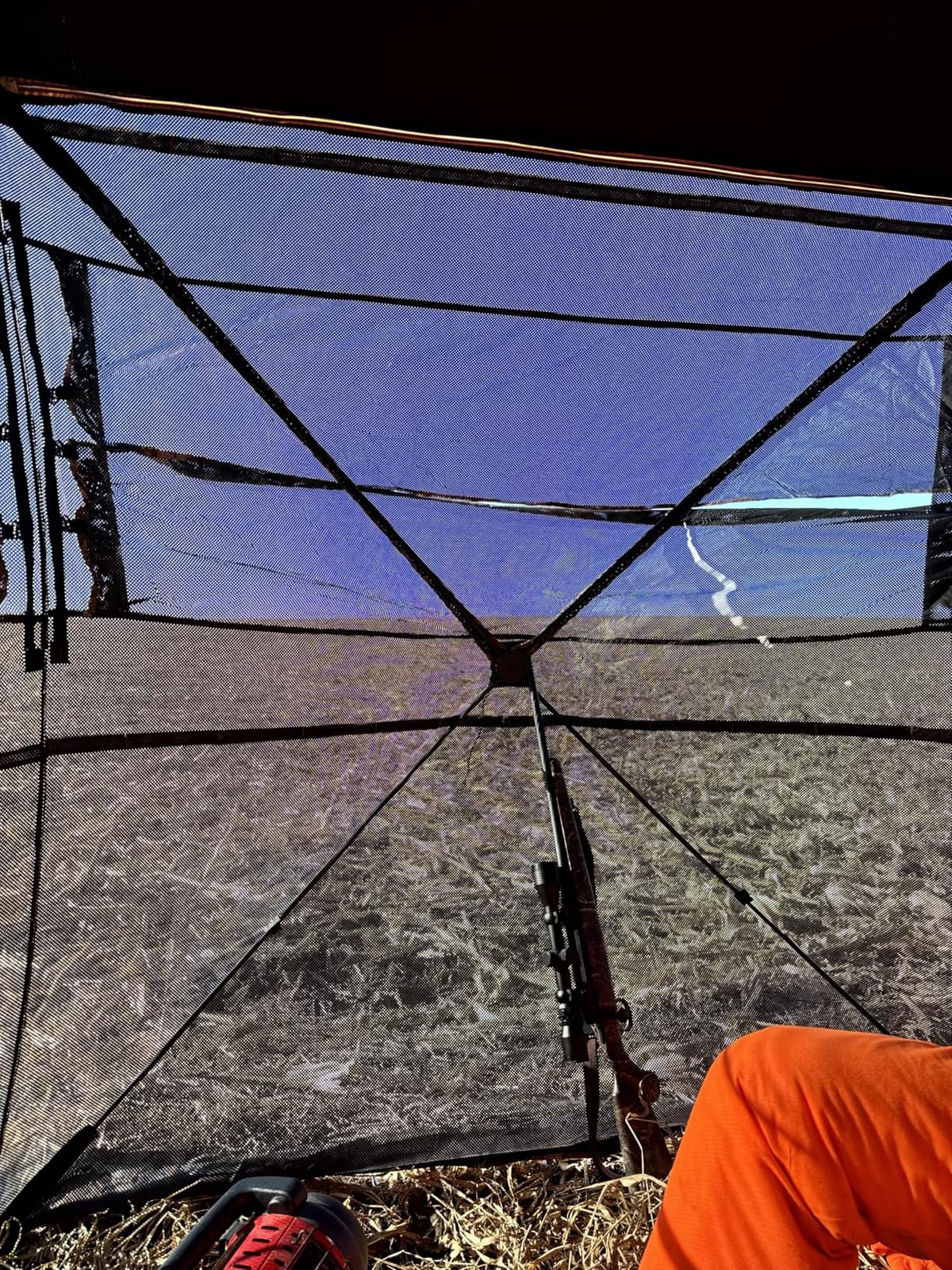 360 Degree See Through Pop Up Hunting Blind, 1-2 & 3-4 Person | Ground Blind for Deer and Turkey, with Single/Double Doors, Mud Flap and Portable Carry Bag customer photo 2