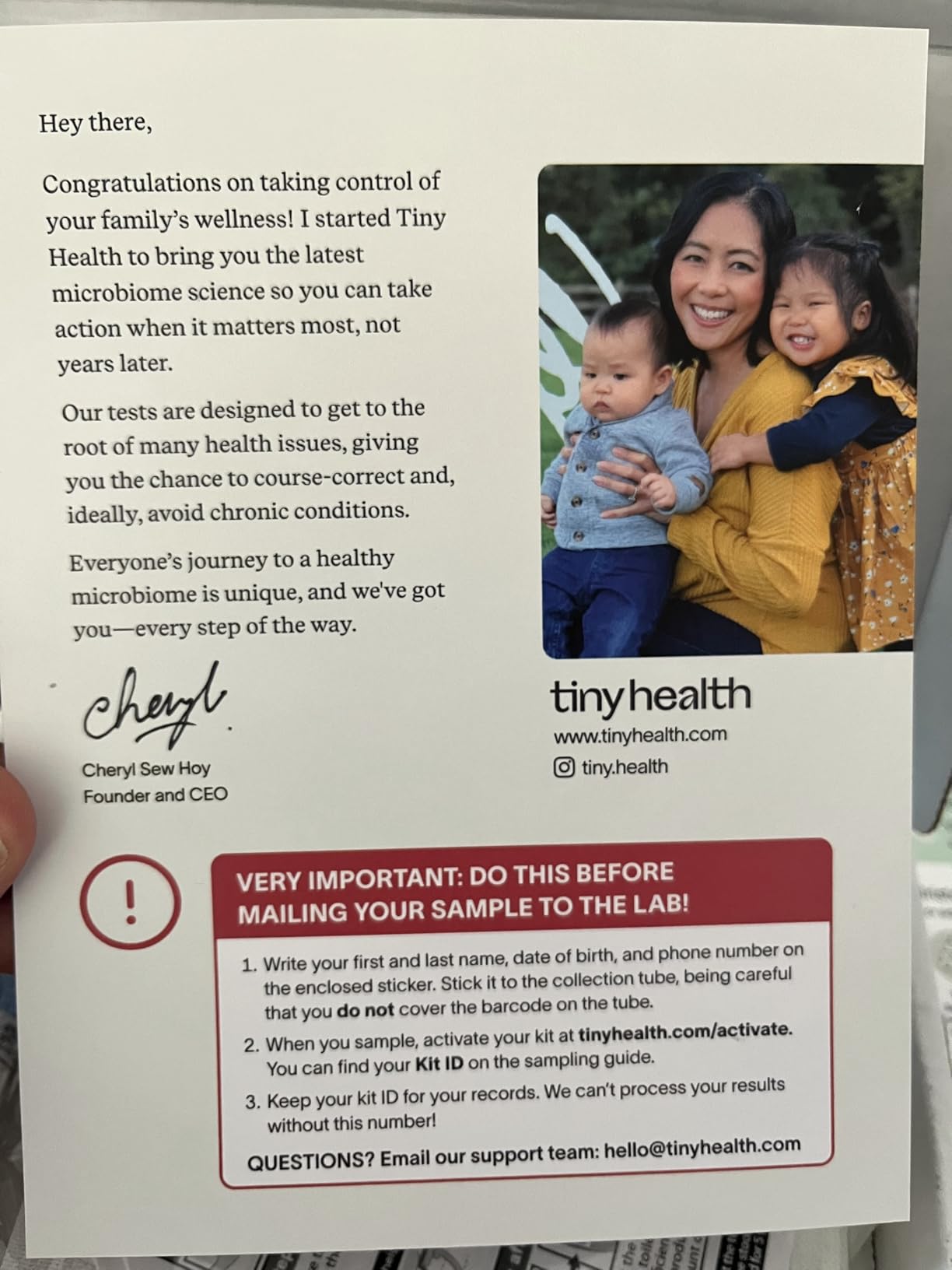 Tiny Health Adult Gut Health Test Kit - View Biomarkers, Fast and Mess-Free | Home Test for Women and Men with Easy Ship-in Kit - Comprehensive Microbiome Panel w/ Expert Insights in 3-4 Weeks customer photo 2