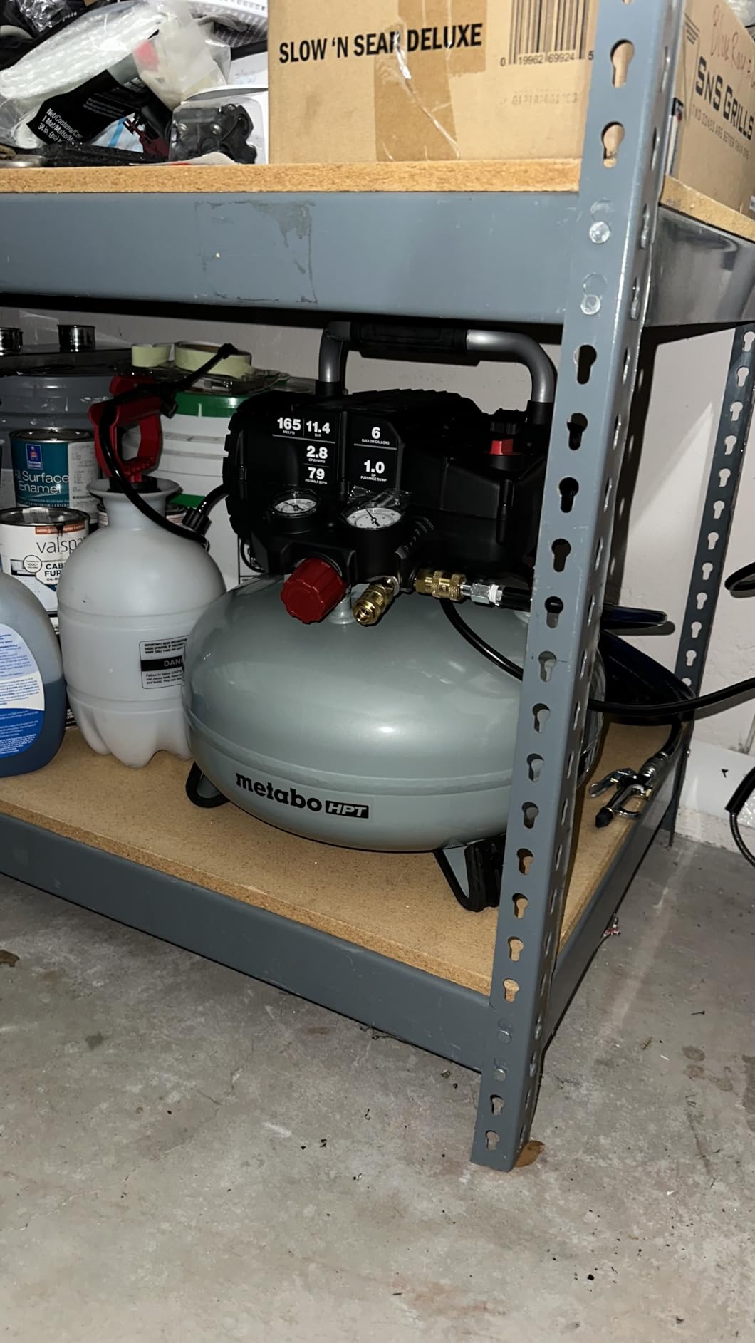 Metabo HPT Pancake Air Compressor, 6-Gallon 165 PSI, Portable Air Compressor with 1.0 HP Oil-Free High Efficiency Motor, EC711S customer photo 2