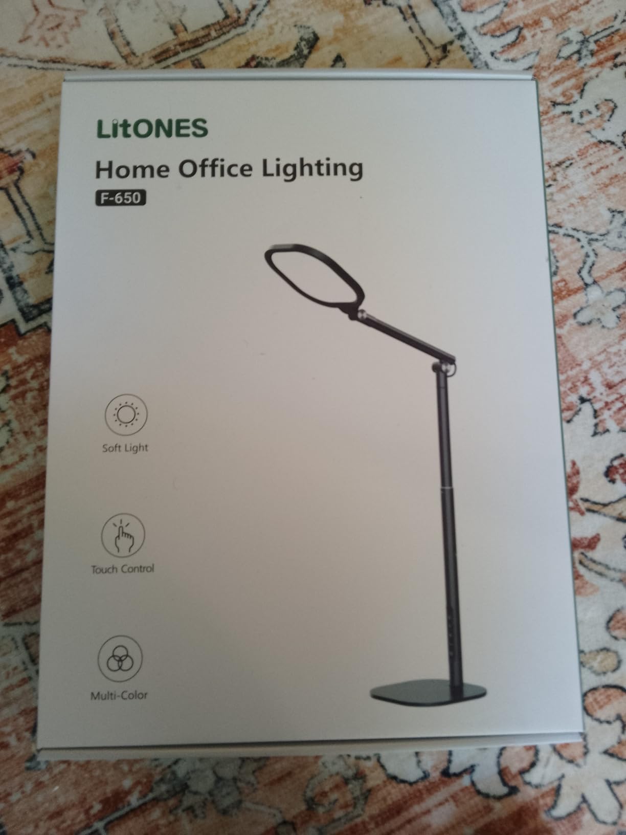 LitONES Led Desk Lamps for Home Office with Base, Tall Desk Lamp with 50 Light Modes & Memory and Timer Func Computer Light, Flexible Adjustable Table Lamps for Video Conference, Architect customer photo 1