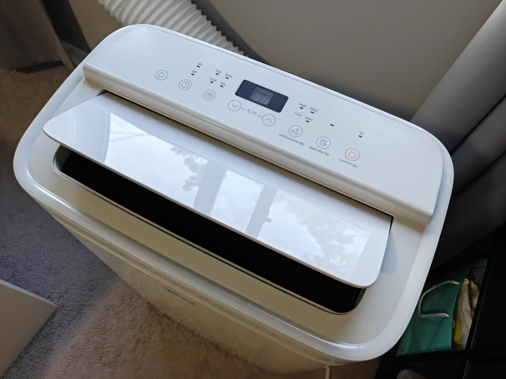 Midea 14,000 BTU ASHRAE Portable Air Conditioner, Cools up to 450 Sq. Ft. | 10,000 BTU SACC Portable AC, Smart APP & Remote Control, Amazon Alexa & Google Assistant, with Dehumidifier & Fan mode customer photo 1