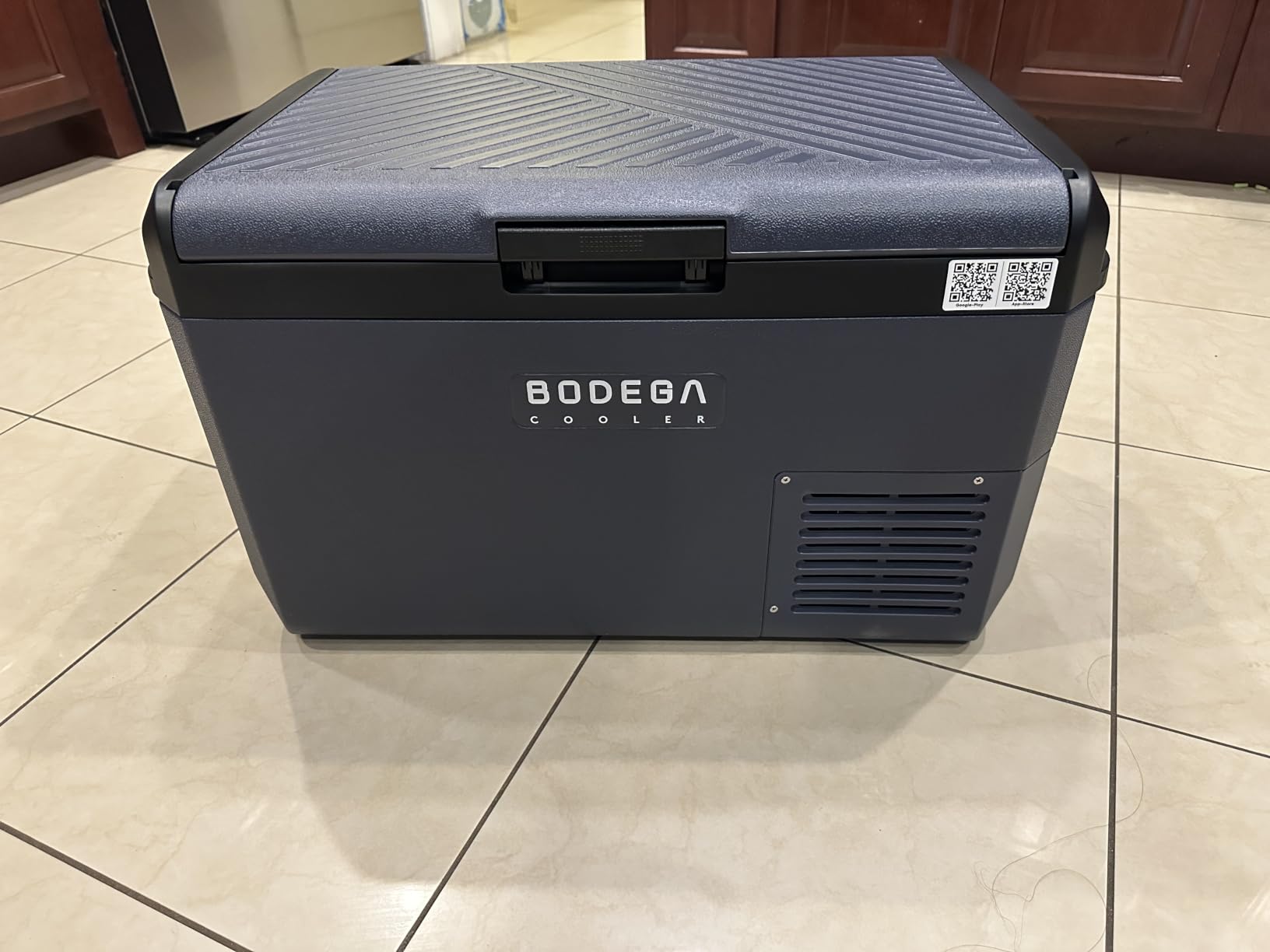 BODEGACOOLER 12 Volt Refrigerator, 100QT (95L) IPX4 Waterproof Electric Cooler, Dual Zone APP Control, -4F~68F customer photo 1
