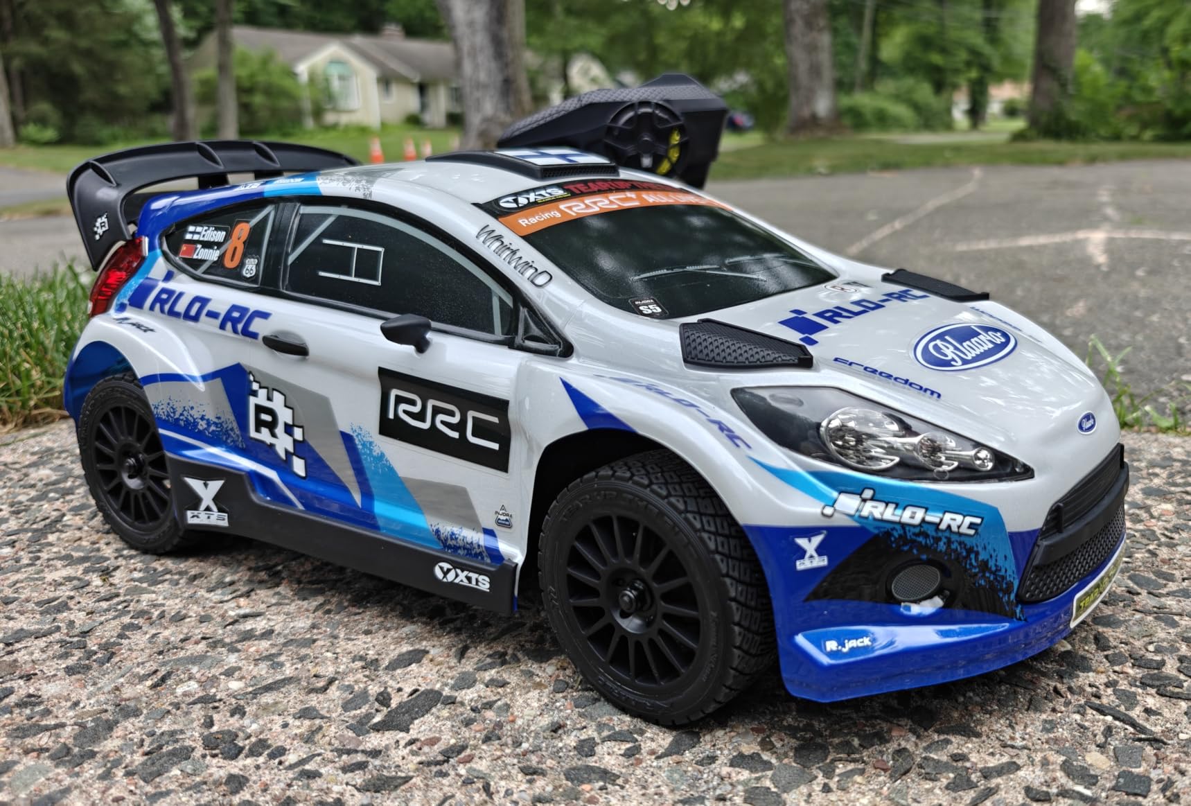 CROBOLL 1/10 Brushless Carbon Fiber RC Rally Cars with Gyro, Max 50 mph,RTR | RLAARLO Fast RC Car 2.4Ghz All Terrain Remote Control Car, Waterproof 4x4 Hobby RC Truck with 3S Battery customer photo 2