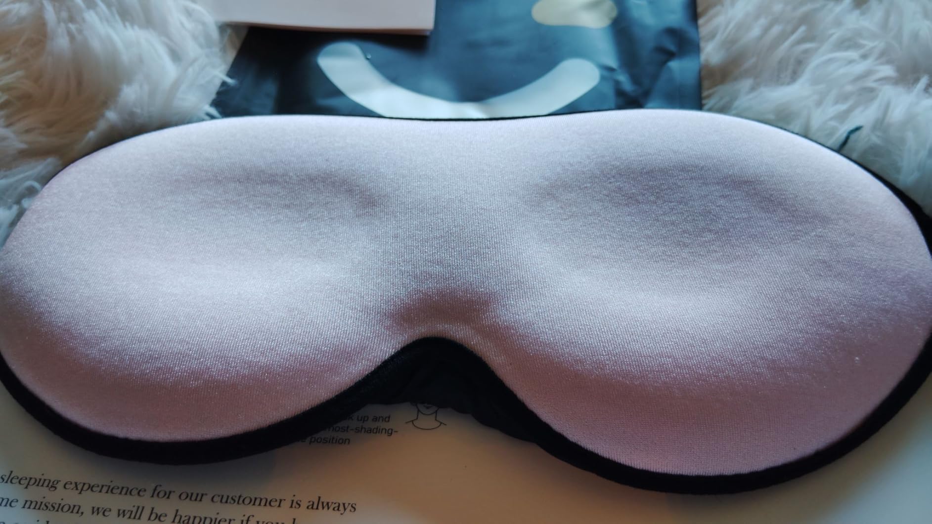 MABAO Weighted Sleep Mask, 100% Blackout Blindfold for Sleeping, Black | 3D Contoured for Lash Extension, Zero Eye Pressure for Women Men, Memory Foam Cover, Soft Gentle Pressure, Blindfold, Travel customer photo 2
