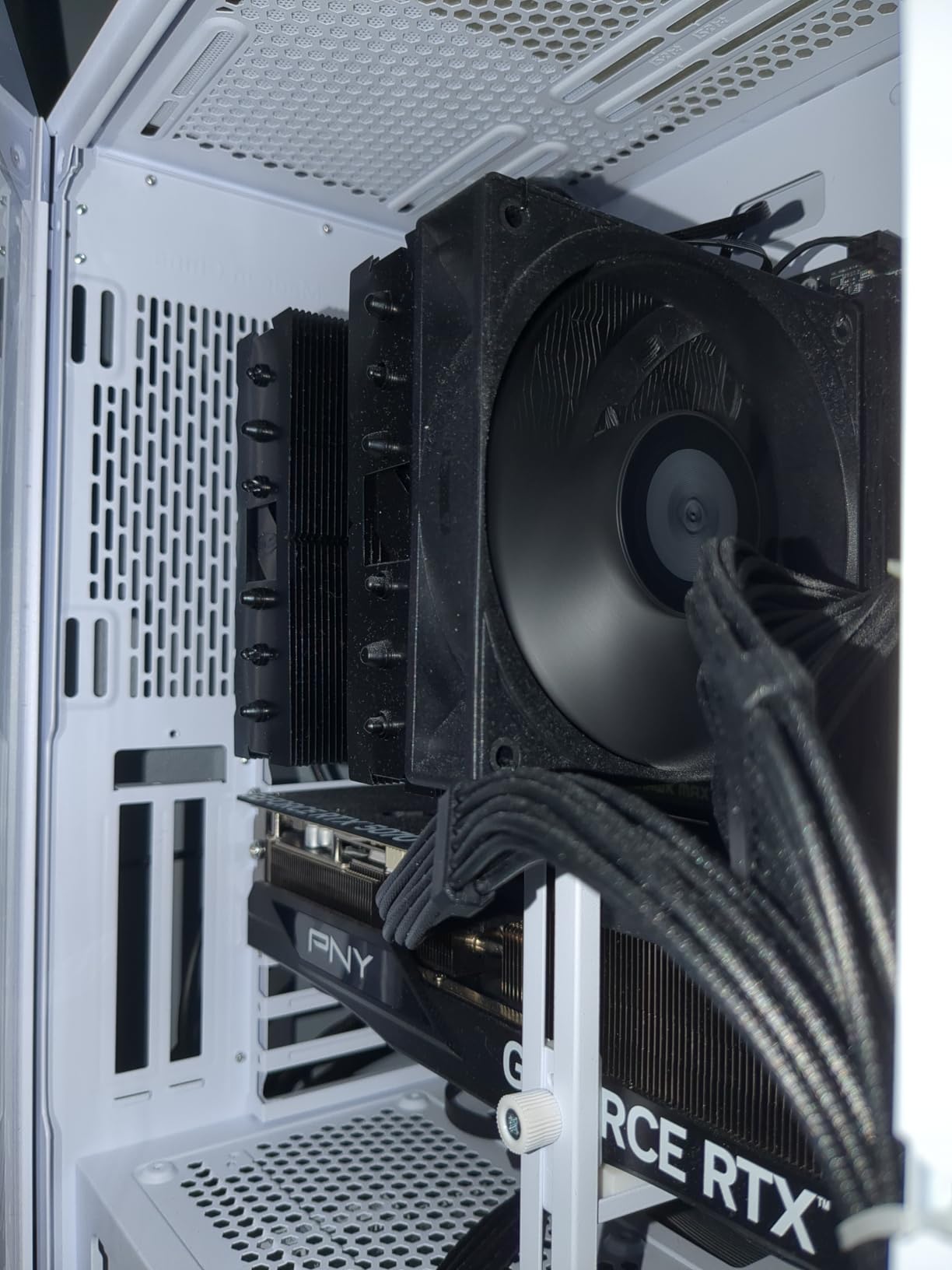 PCCOOLER CPS RT Series CPU Cooler, RT620 CPU Air Cooler Dual Tower CPU Fan 6 HeatPipe CPU Cooling System with Three Modes PWM Silent Fans, for Intel LGA 115X/1200/1700,AMD AM4/AM5 Black customer photo 1