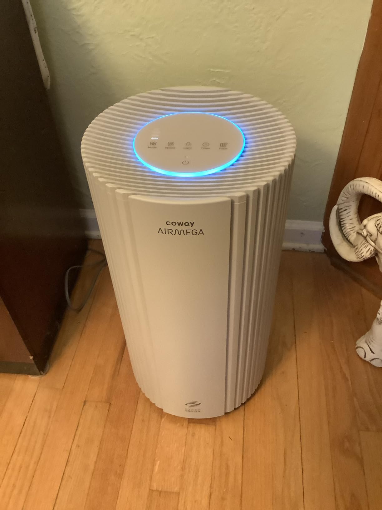 COWAY Air Purifier for Large Room Whole Home Up to 2,640 ft², HEPA Filter for Smoke, Allergen, Pet Dander, Odor, PM 10 AQI, Turbo Eco Mode, Timer, Energy Star, 3yr Warranty, Airmega 350 Beige customer photo 1