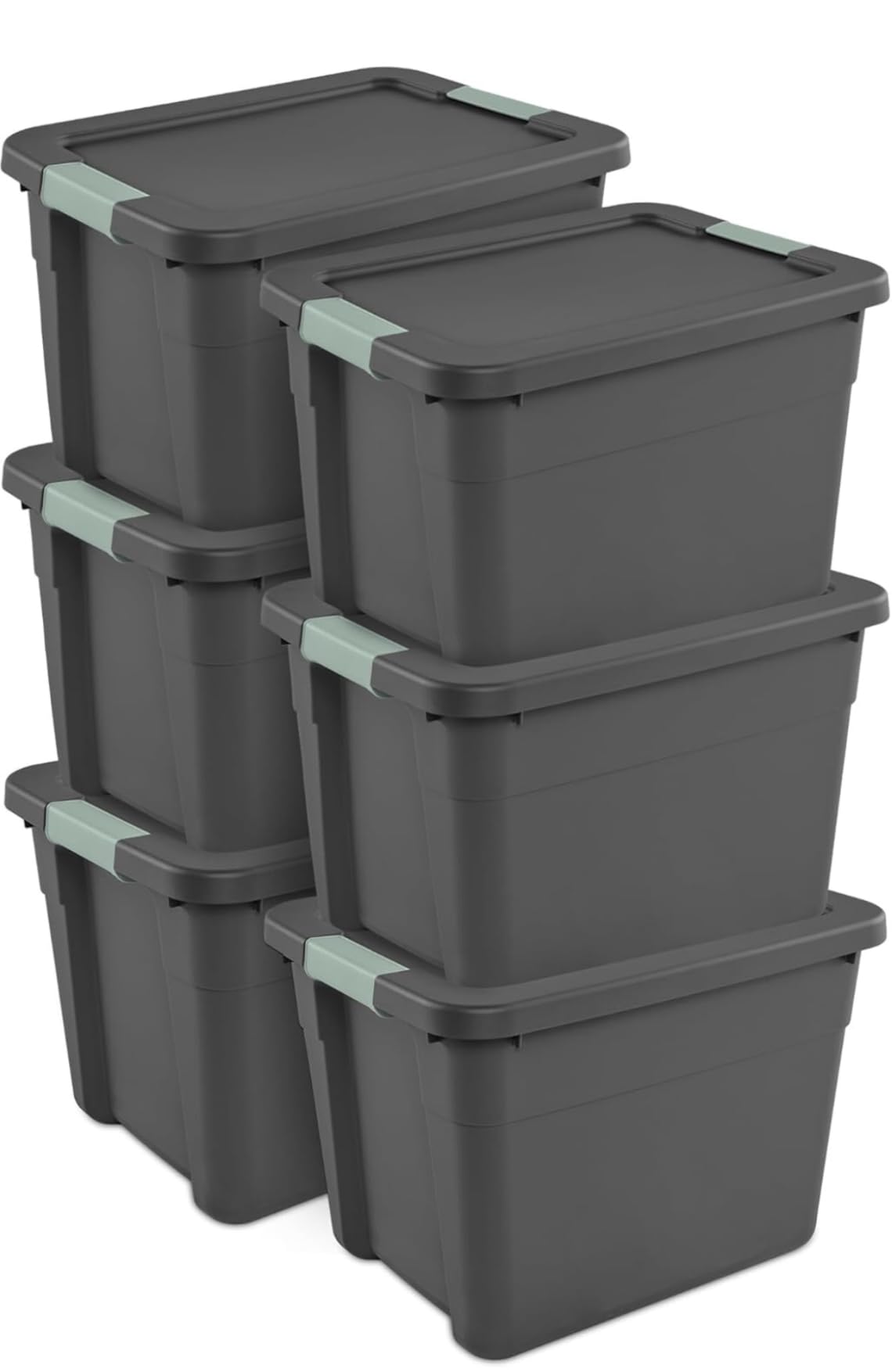 Sterilite Latch Tote Storage with Lids for Home & Office, 12 Gallon, 6-Pack | Heavy-Duty and Stackable Plastic Containers with Latches for Closet, Cabinet, Bedroom, Bathroom and Dorm Room Organization customer photo 2