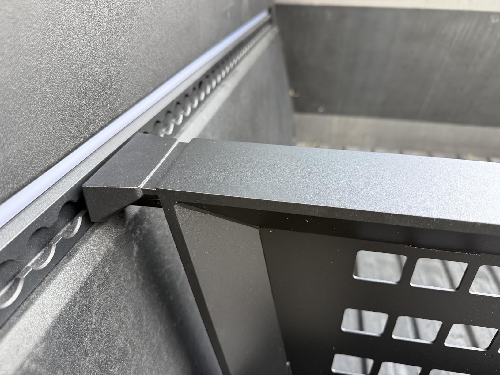 Truck Bed Divider for Cybertruck Accessories Cargo Divider Aluminum Molle Panels Enhanced Cargo Storage (for Cyberbeast/Premium AWD, NOT for 2026 Dual Motor AWD) customer photo 1