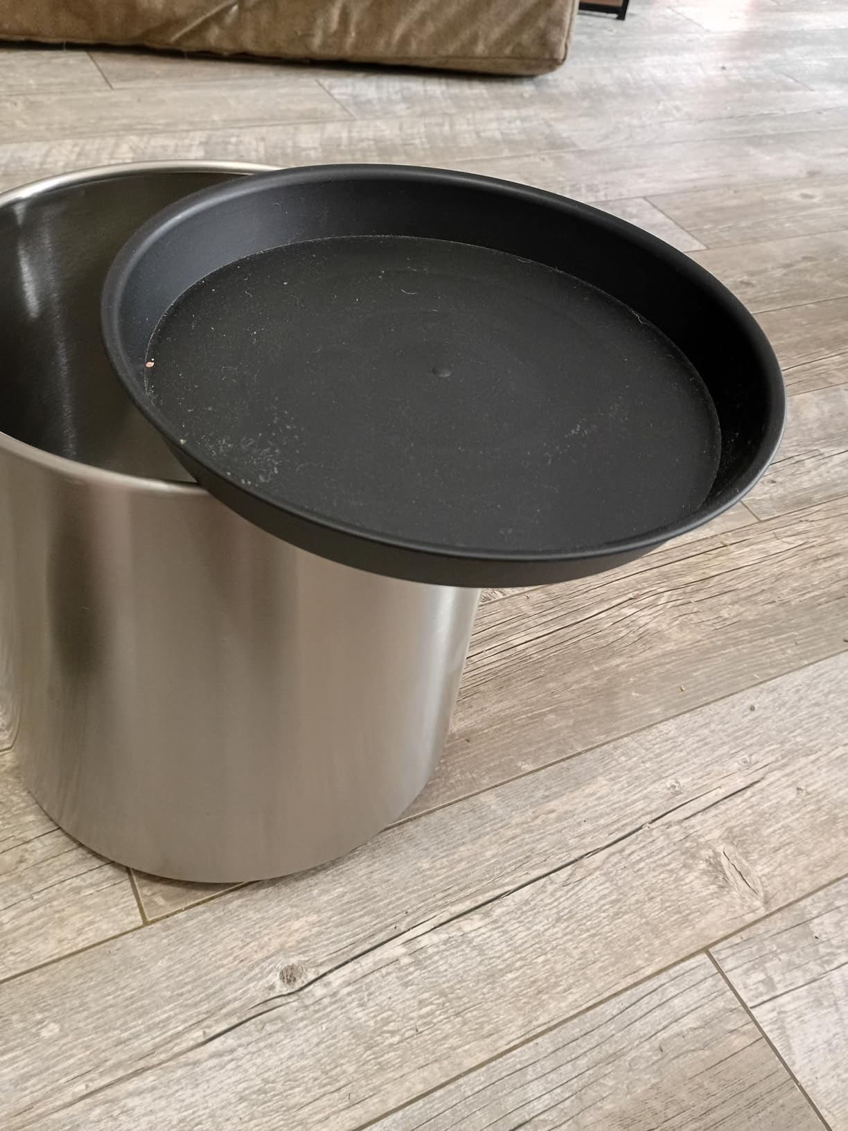 Longrun Stainless Steel Square Flower Pot - 9.8 & 11.8 inch Modern Garden Planter for Indoor & Outdoor Decor Two Packs customer photo 2