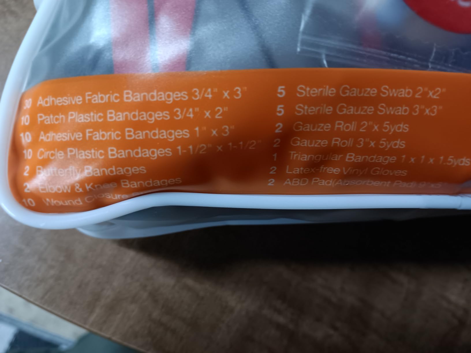 250 PCS Waterproof First Aid Kit, Roll Top Reflective Boat Dry Bag Bug Out Bags, Emergency Medical Kit Ideal for Boating, Camping, Fishing, Kayaking, Floating, Red customer photo 2