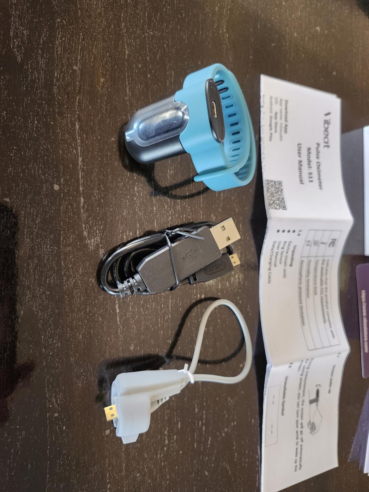 Vibeat OxyU Wrist Pulse Oximeter - Bluetooth Blood Oxygen Monitor with Finger Sensor, Wearable Finger Oxygen Meter, Continuous Heart Rate & O2 Tracking, Real-time Notification, Free APP & PC Report customer photo 2