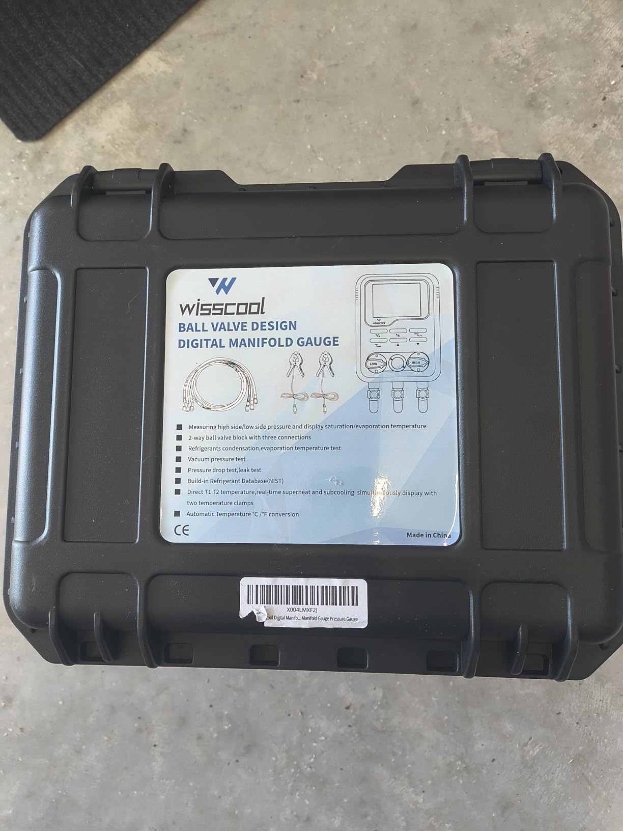 WISSCOOL Digital Manifold Gauges HVAC, R454B R134A R410A R32 AC Gauge Set customer photo 2