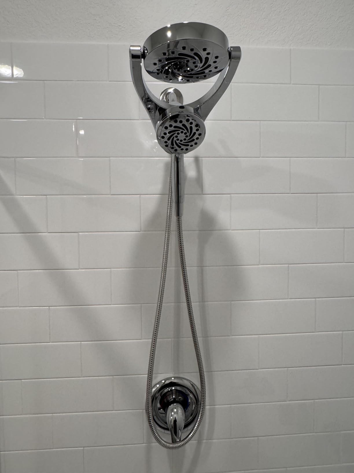 Delta 5-Setting HydroRain 2-in-1 Dual Shower Head with ProClean Spray, Chrome High Pressure Shower Head with Handheld Spray, 1.75 GPM Flow Rate, Chrome 75419 customer photo 2