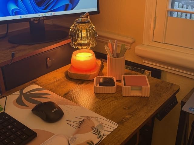 Modern Aesthetic Desk Accessories Set of 3 - Stylish Concrete Organizers | For Pens and Office Supplies - A Cute and Functional Addition to Your Workspace Decor customer photo 1