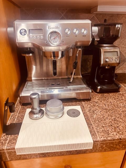 IKAPE 53MM Coffee Tamper Set Black 6 IN 1, Espresso Tool Kit for Making Perfect Shots - Tamper, Distributor, Funnel, Mat, Screen, and Towel customer photo 2