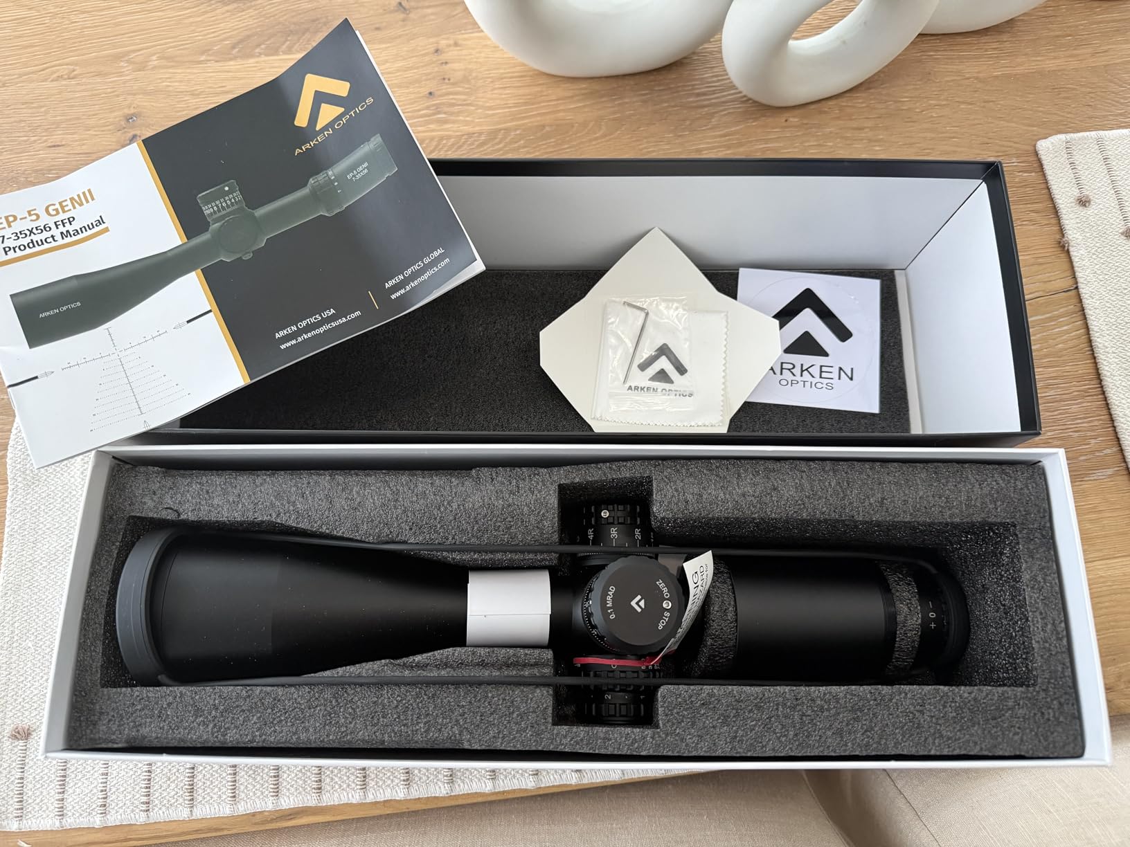 Arken Optics EP5 Gen2 7-35x56 Rifle Scope,FFP First Focal Plane,34mm Tube, Illuminated Reticle, AZS Zero Stop customer photo 2