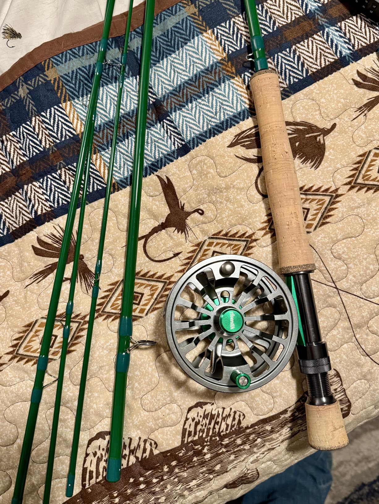 Aventik FLK II CNC Large Arbor Fly Reel Bright Oxidation Finish | Fits 3/4/5/6/7/8/9wt lines; Large arbor design; T6061 aluminum build; Composite disc drag with one-way bearing customer photo 1
