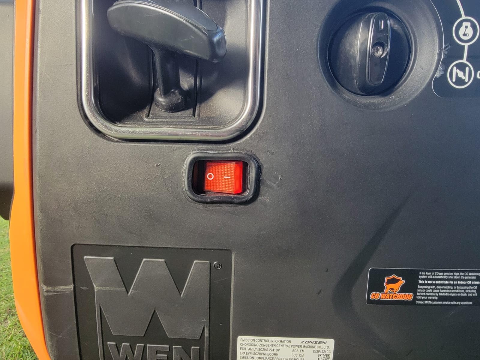 WEN 6800-Watt Dual Fuel RV-Ready Electric Start Portable Inverter Generator with Fuel Shut Off and CO Watchdog for Electric Vehicle Backup (DF680iX) customer photo 2