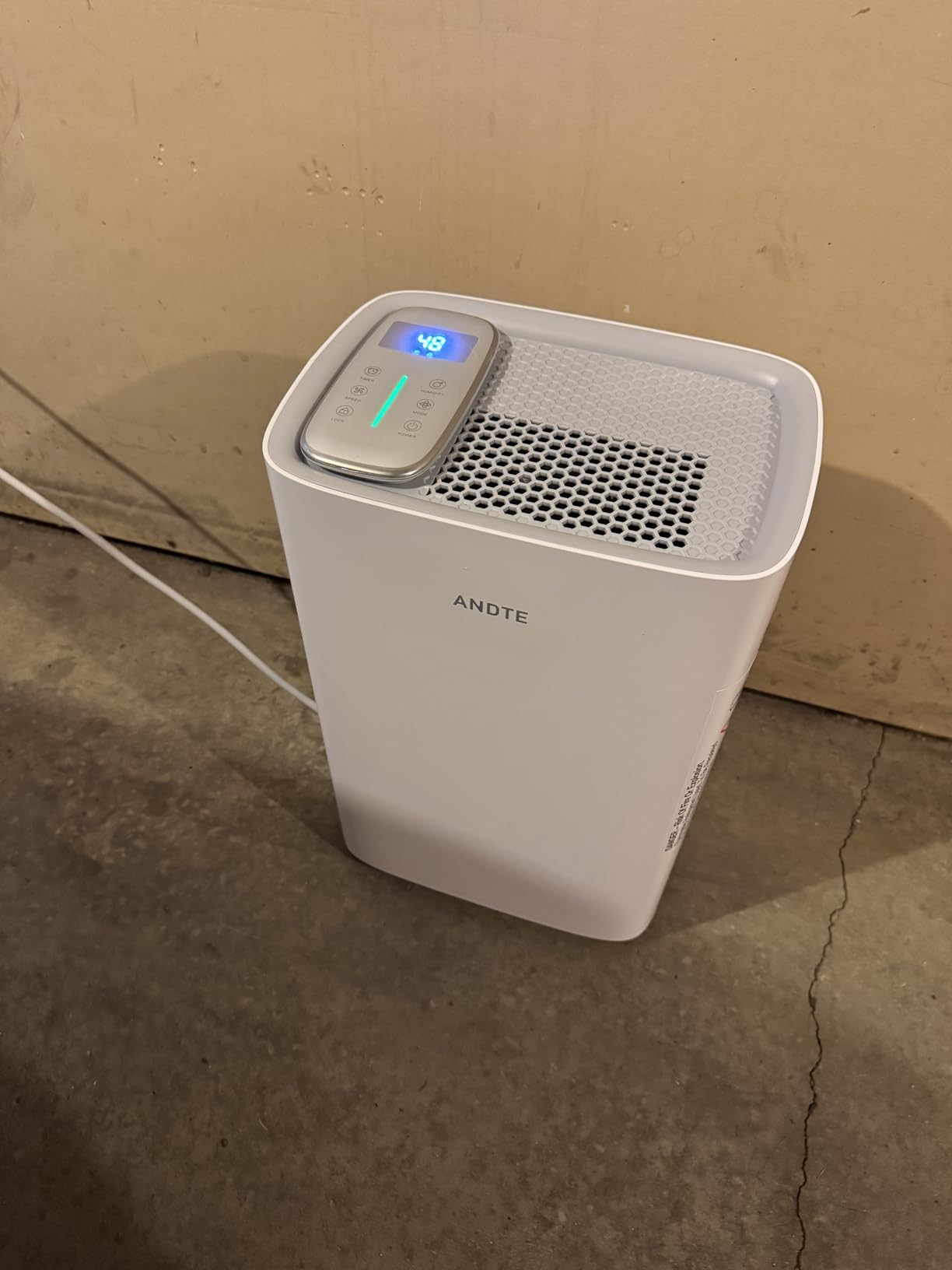 4500 Sq.Ft Energy Star Dehumidifier for Basement with Drain Hose, ANDTE 52 Pints Dehumidifiers for Home Large Room, Bathroom, Intelligent Humidity Control, Touch Control Panel, Auto Defrost customer photo 2