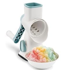 Rotary Ice Shaver with Handle Manual Hand Crank Snow Cone Maker Machine Quick Shaved Ice Maker with Suction Feet, All Ice Cubes Fitted. Premium Portable Ice Crusher and Shaved Ice Machine. customer photo 1