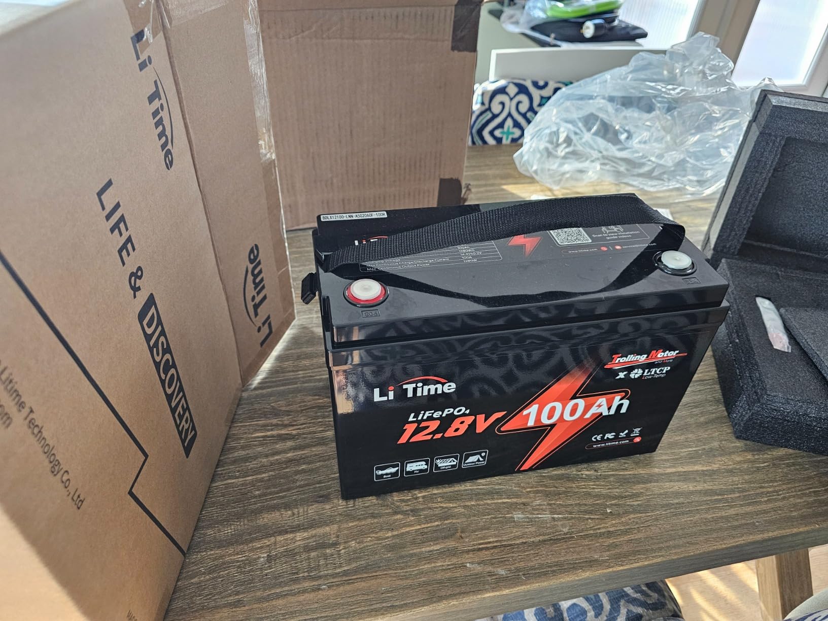 LiTime 12V 165Ah Group 31 LiFePO4 Lithium Battery for RV Marine Boat | Bluetooth, 165A BMS, Max 15000 Cycles, Low Temp Protection, IP65 Waterproof, 2112Wh, for Trolling Motor, Travel Trailers customer photo 1