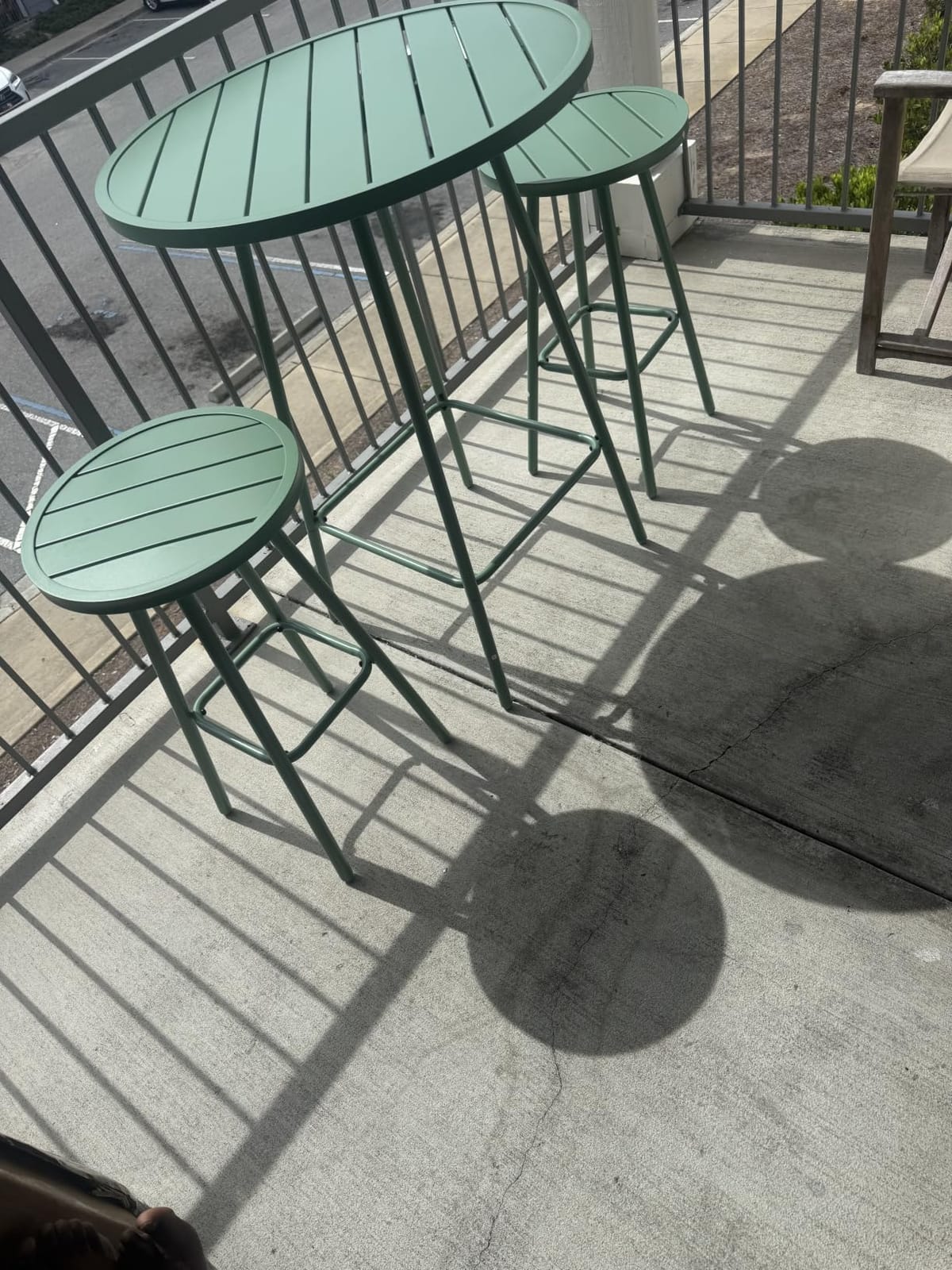 Best Choice Products 3-Piece Patio Dining Set, Bar Height, Outdoor Bistro Set, Outdoor Round Bar Table w/ 2 Bar Stools, Steel - Black customer photo 1