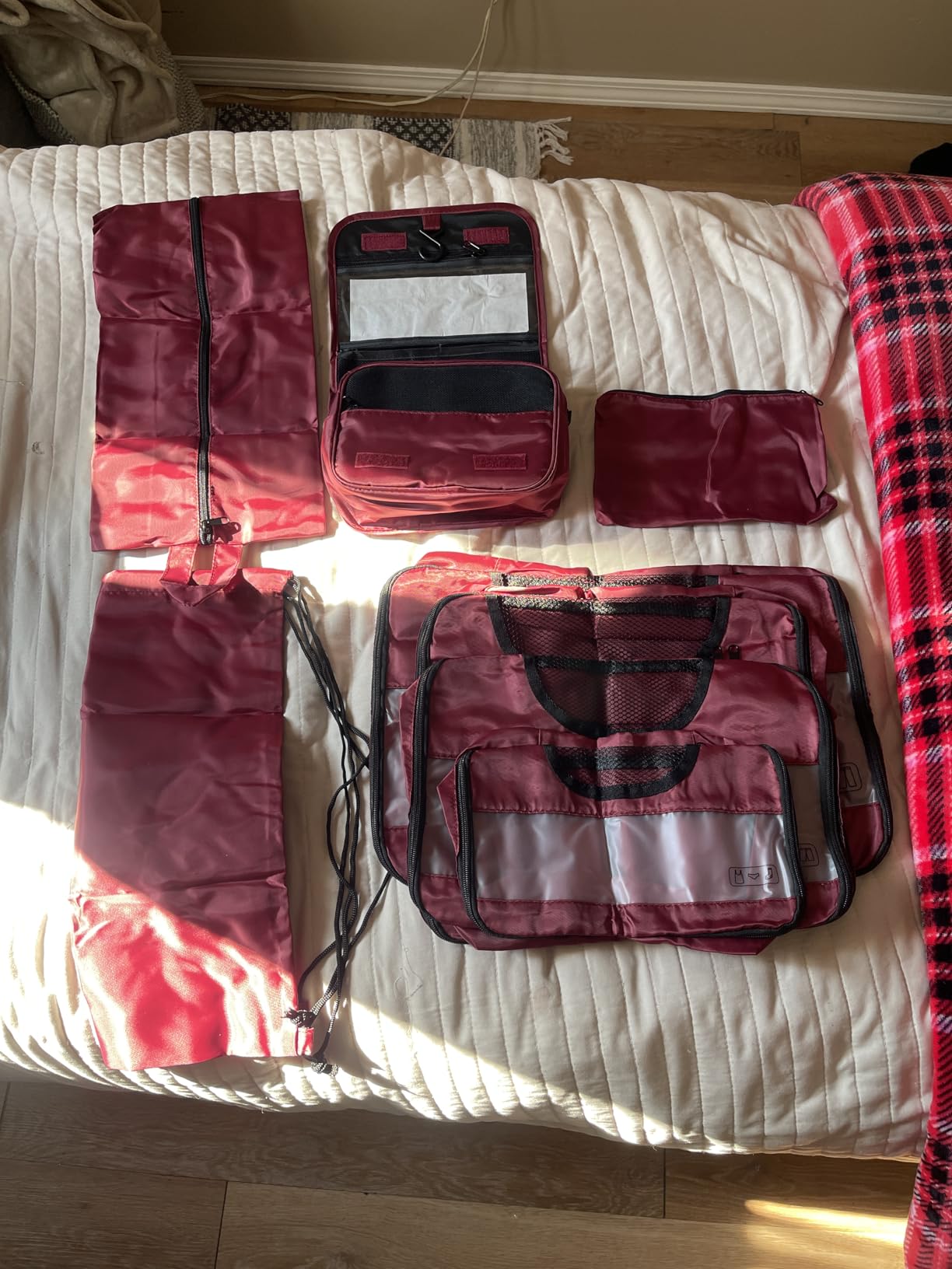 Veken 10 Set Packing Cubes for Travel Essentials, Suitcase Organizer Bags in 4 Sizes, Carry-On Luggage Accessories with Laundry Bag customer photo 1