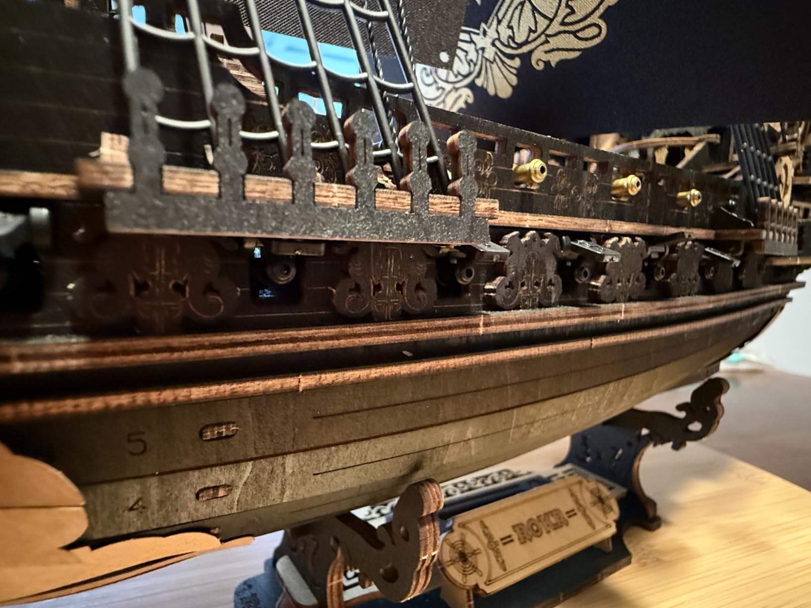 ROKR 3D Wooden Puzzles, Seahorse Barque Model kit, Ideal Gift for Adults & Teen customer photo 2