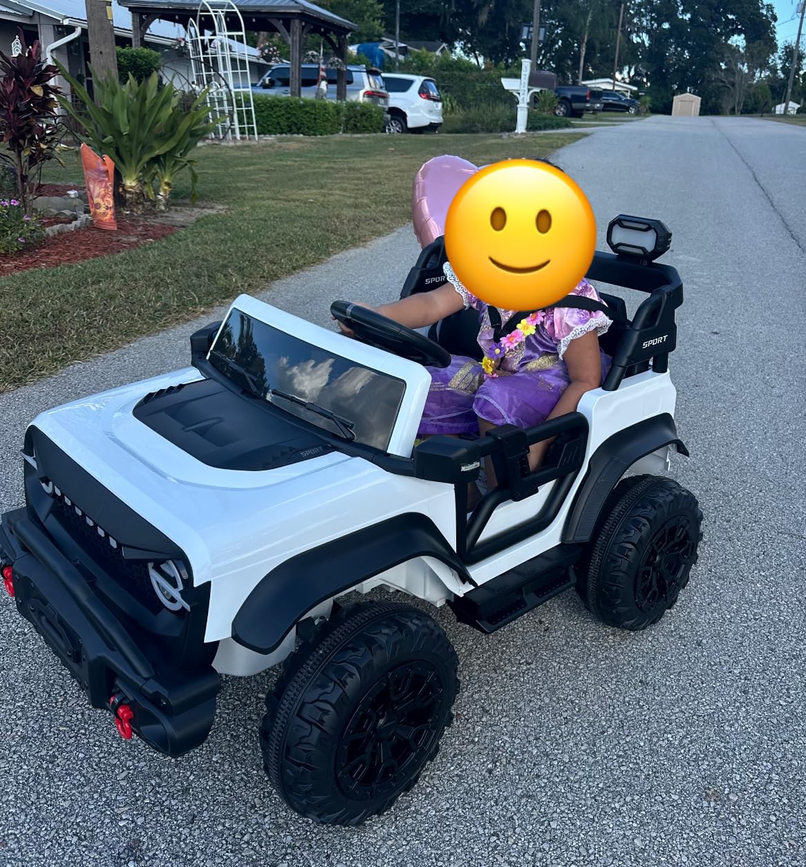 Best Choice Products Kids 24V 2-Seater Electric Ride On Car Truck w/ 132lb Weight Capacity, Parent Control, Bluetooth, LED Lights - Black customer photo 1