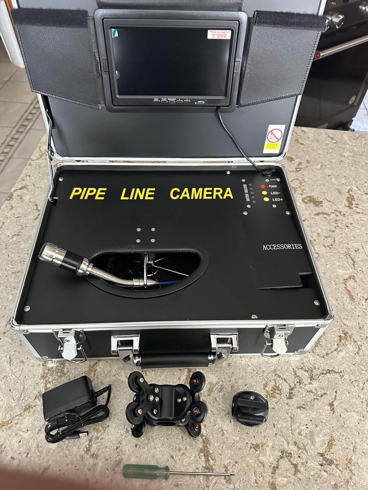 VEVOR Sewer Camera, 100ft Drain Inspection Camera with 7