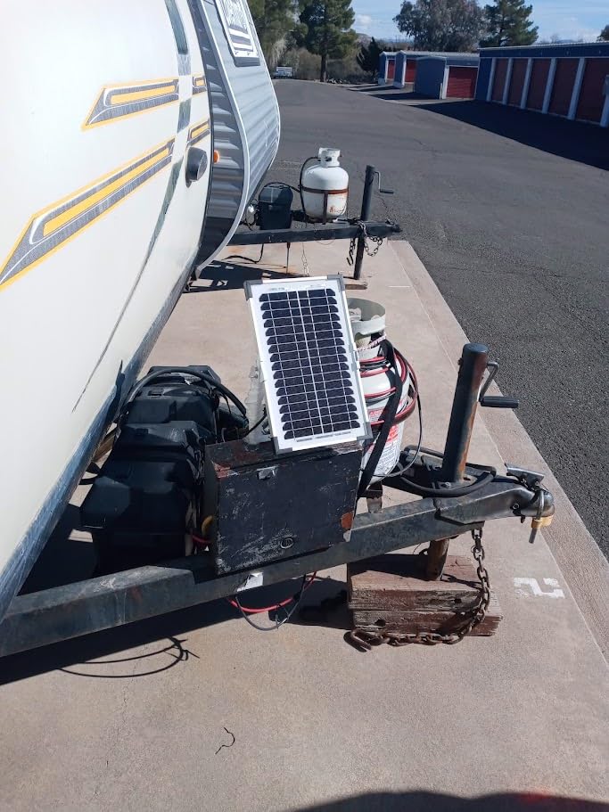 7.5W Solar Battery Maintainer & Trickle Charger, 12V Waterproof Panel with IP68 Smart Controller, Overcharge & Reverse Protection for Car, Automobile, Boat, RV, Motorcycle, Marine, Trailer customer photo 1