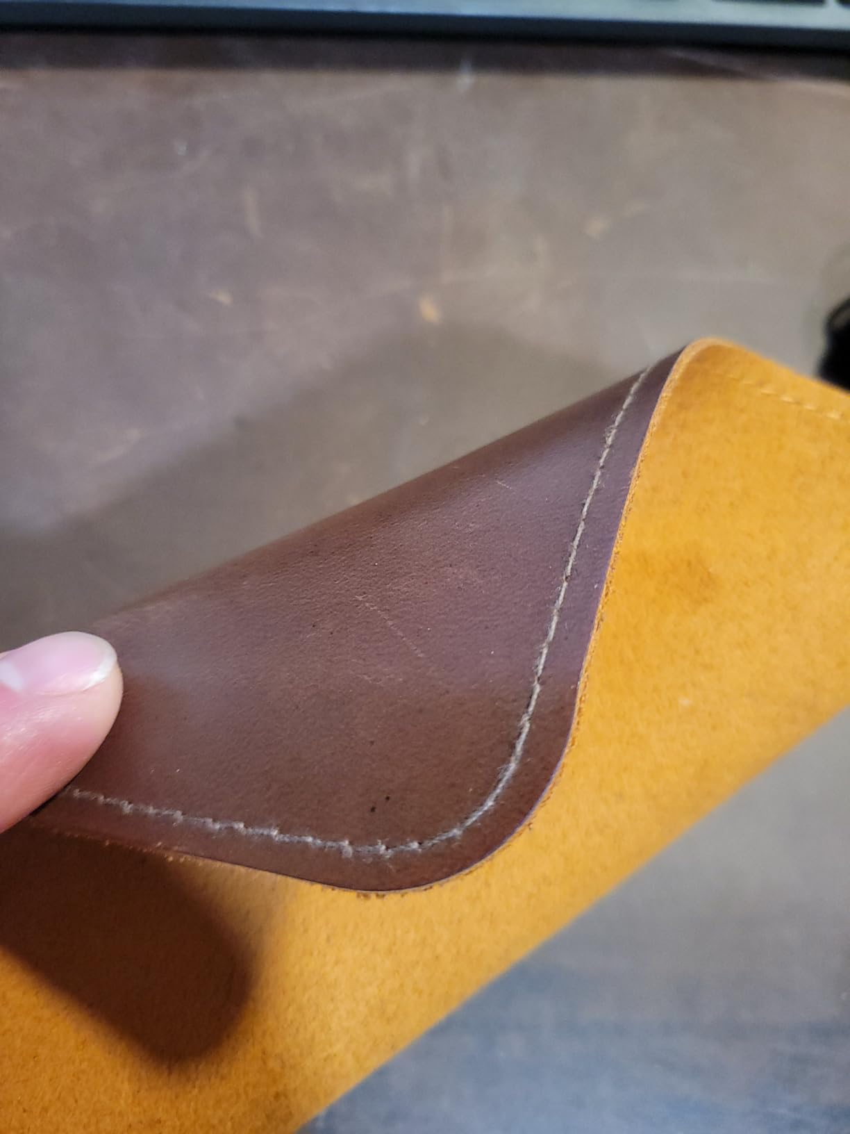 YSAGi Leather Desk Mat, 35.4