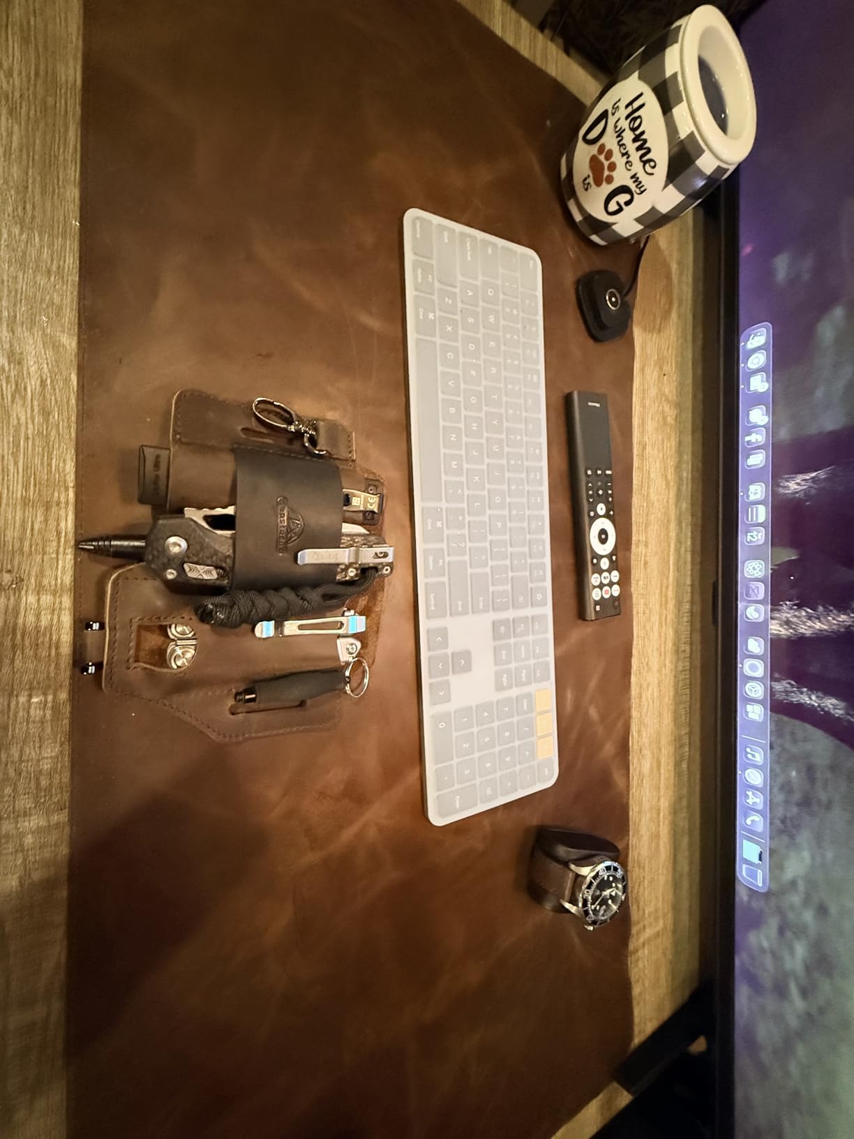 YSAGi Leather Desk Mat, 35.4