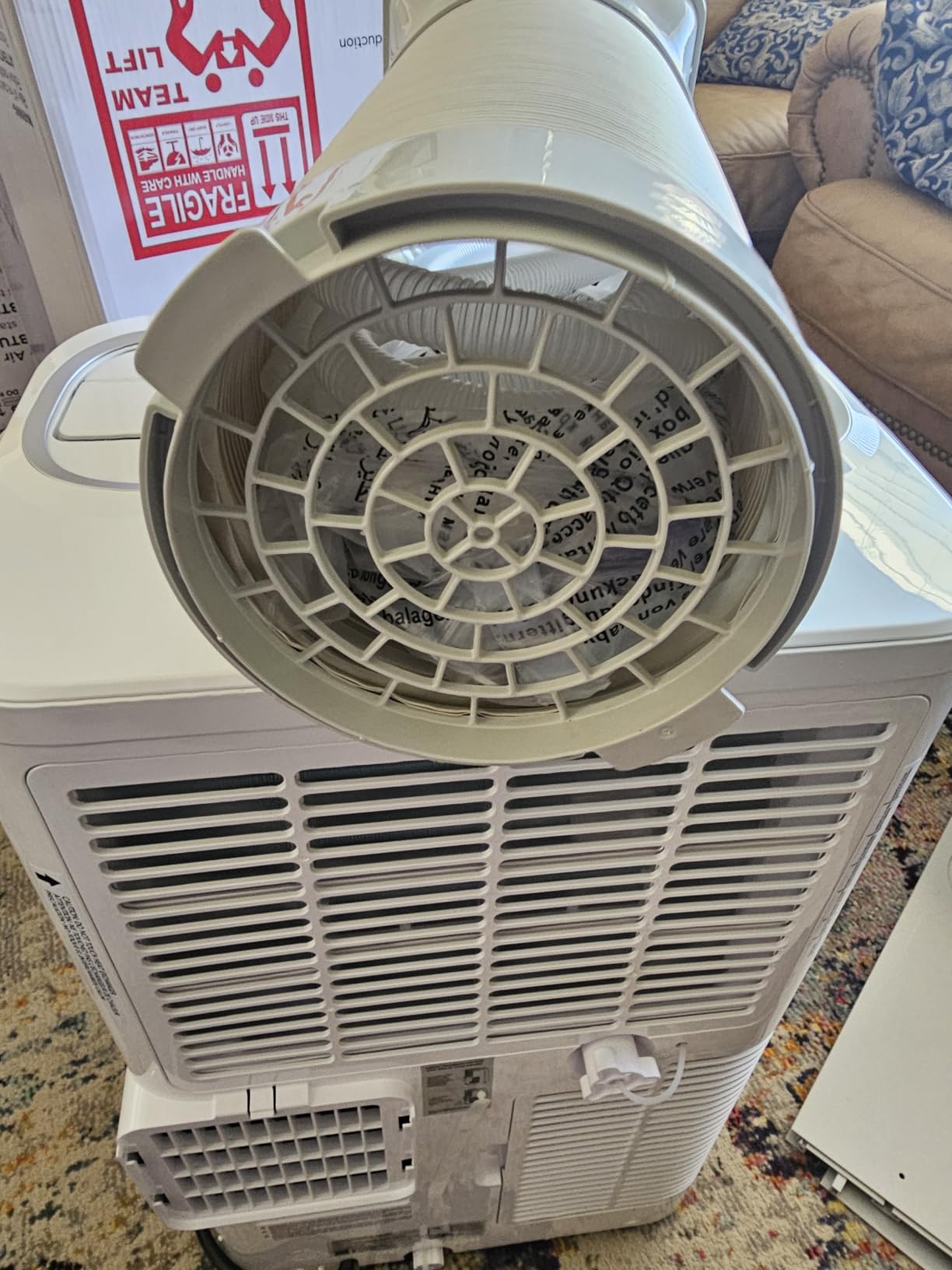 12000 BTU Portable Air Conditioners for Room Cooling up to 500 Sq. Ft, 3-IN-1 Quiet Portable AC Unit with Dehumidifier Fan, Remote Control, Smart Sleep Mode, 24H Timer, Windows Kit Included customer photo 1