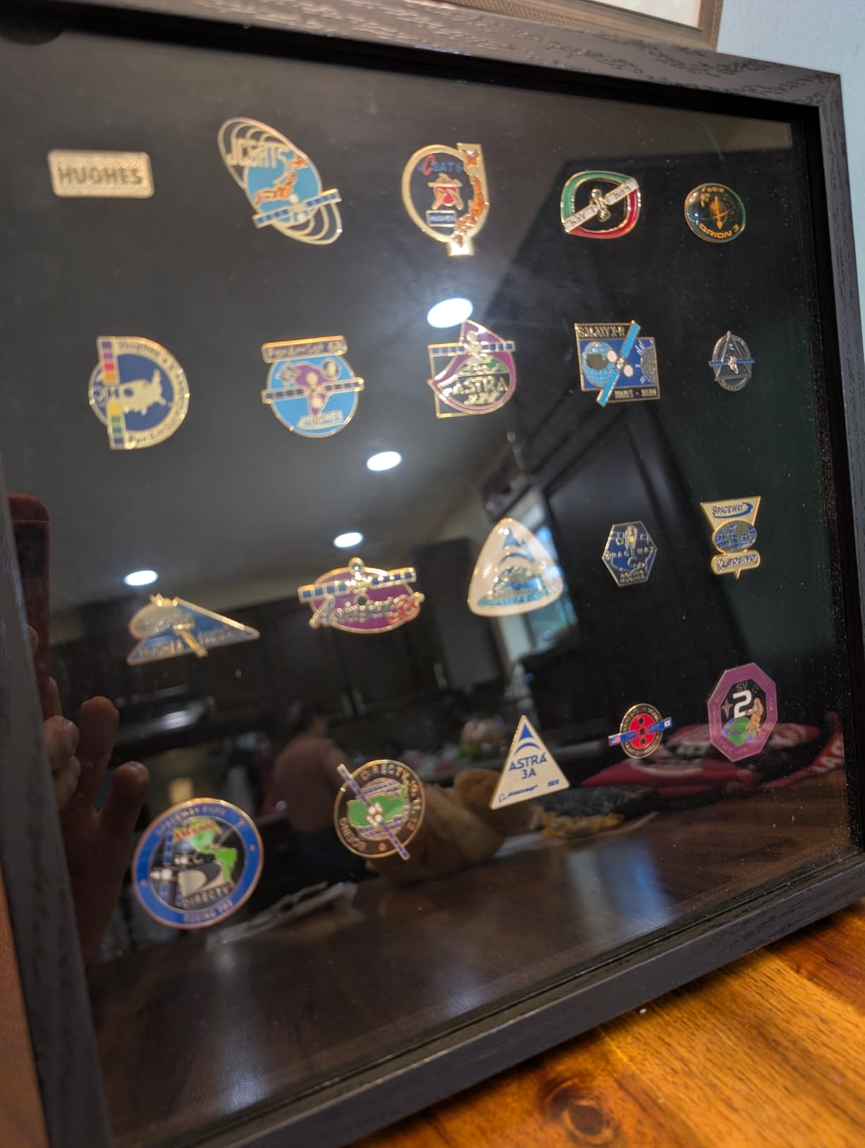 GMFrames 14x19 Pin Collection Display Case Real Glass, Shadow Box with Door for Military Medals, Beach Tags, Jewelry, Pin Holder Black customer photo 2