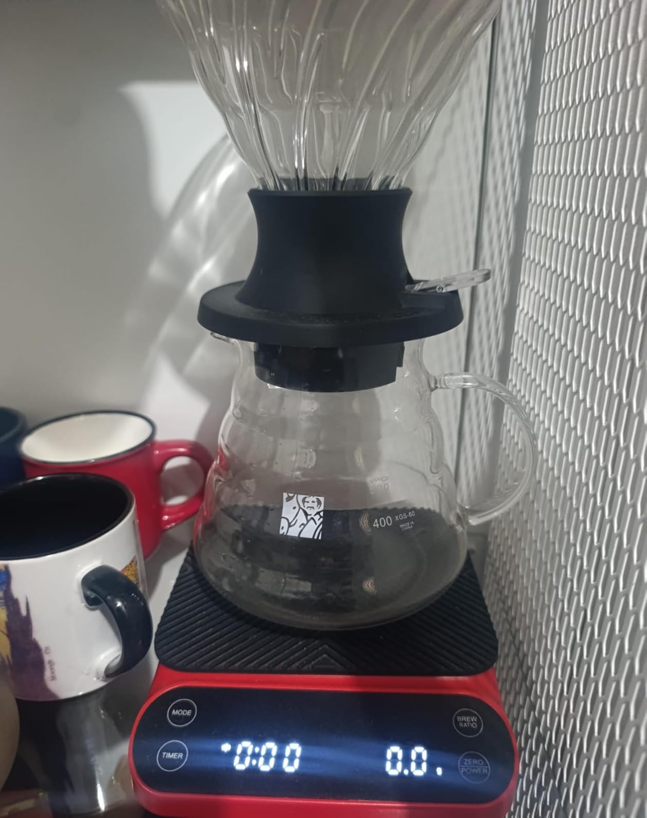 Maestri House S3 Coffee Scale with Timer, 3kg/0.1g Rechargeable Pour Over Coffee Scale, 3 Brew Modes, Adjustable Brew Ratios & Flow Rate Display, Scale for Pour Over, Espresso & French Press-Black customer photo 1