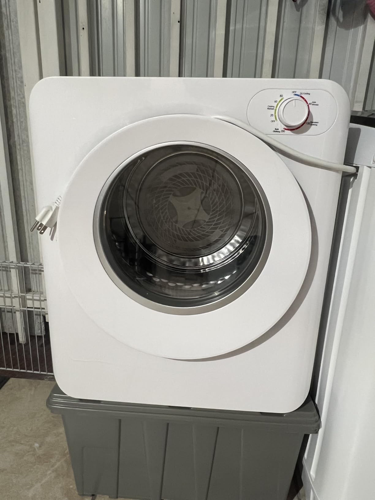 Euhomy Portable Clothes Dryer, 1.5 Cu.Ft. Portable Dryer, 850W Drying Machine with Front-Loading Stainless Steel Drum, 5 Functions, Suitable for Apartments, Dorms, RVs, Small Spaces customer photo 2