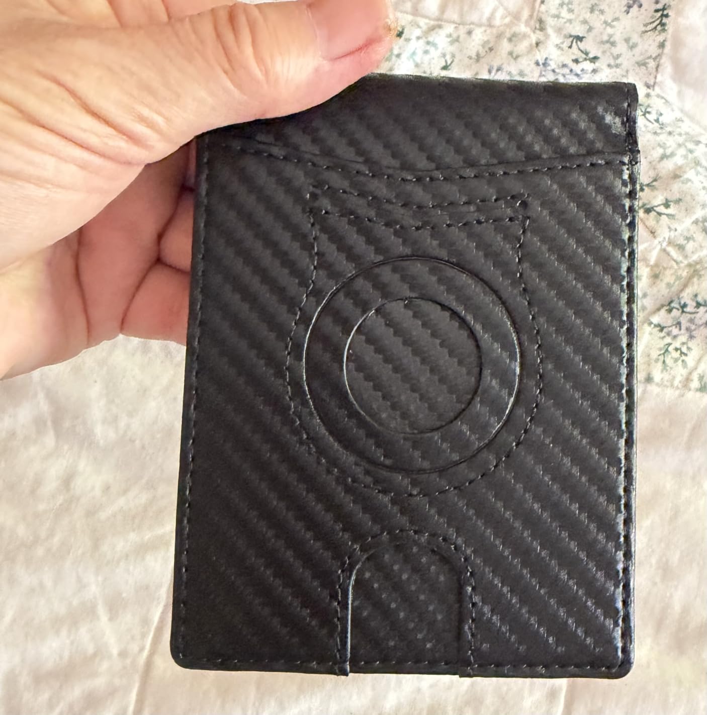 Wallet for Men AirTag Slim RFID Blocking Leather Bifold Gift Box customer photo 2
